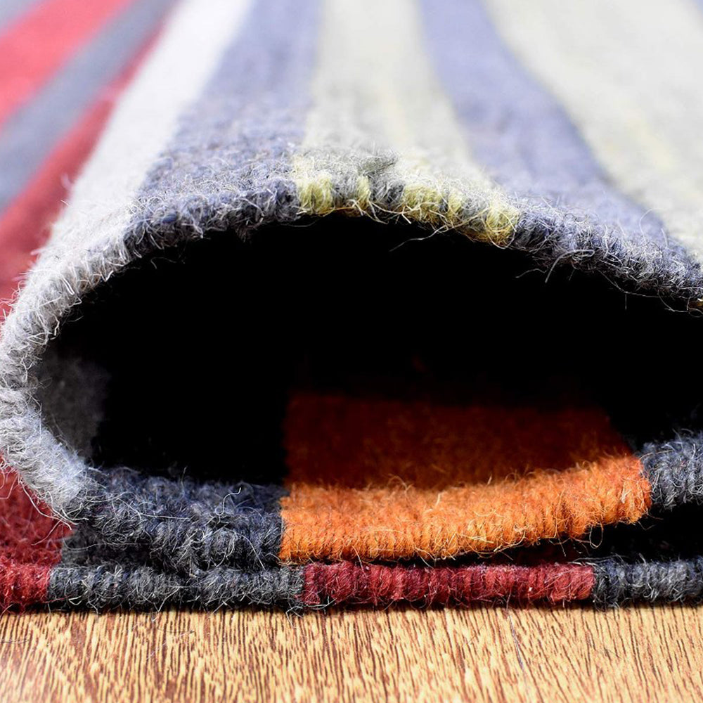 Serene Hand Woven Bohemian Area Rug - Soft & Durable for Living Room, Bedroom & Nursery Decor | Eco-Friendly Natural Fiber
