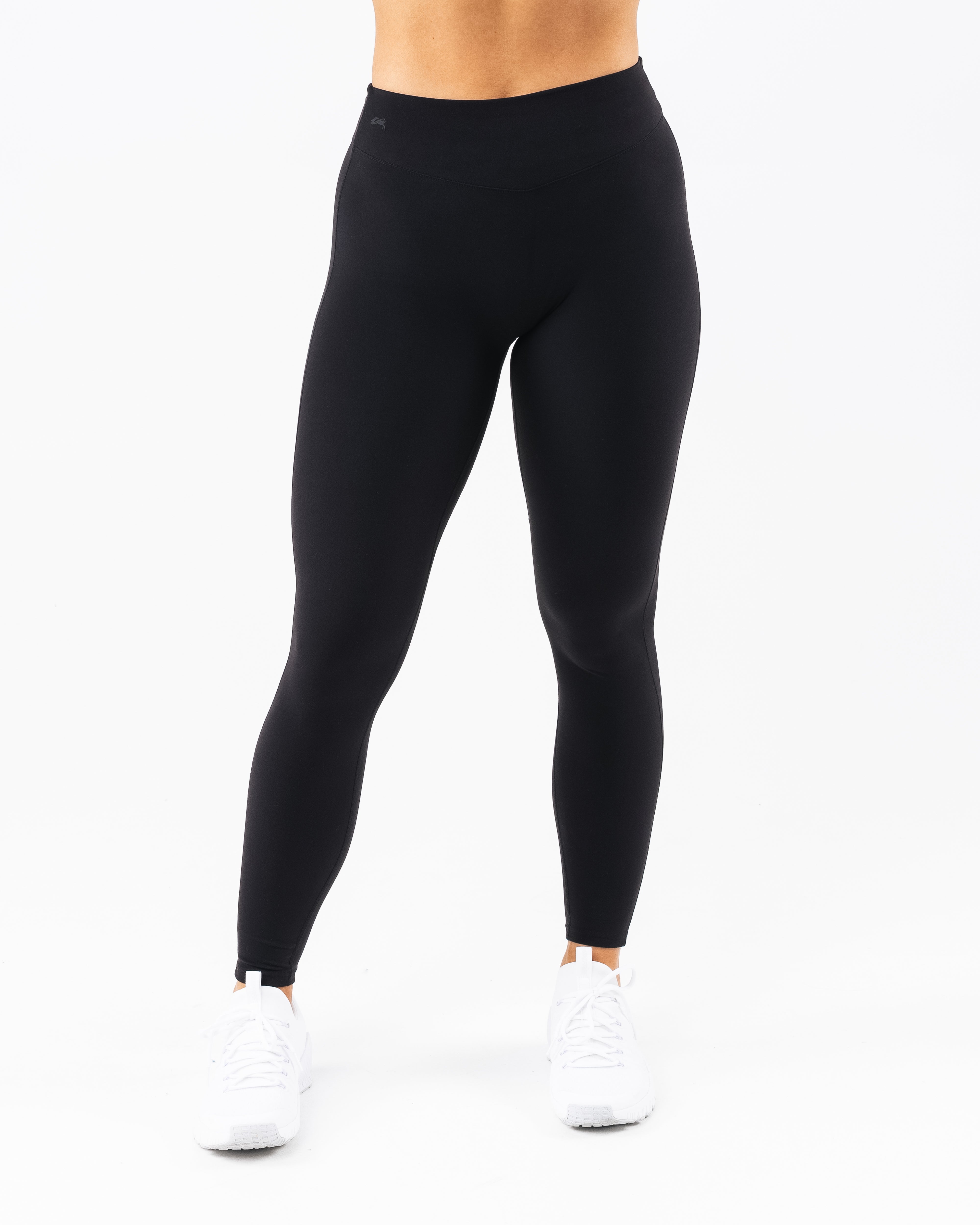 High Waist Dip Back Leggings for Women - Black - Perfect for Yoga, Workouts & Casual Wear