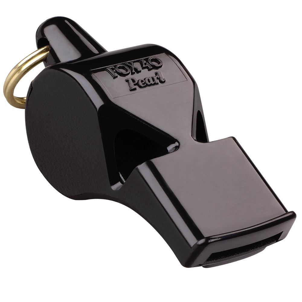 Fox 40 Pearl Referee Whistle - Loudest Sports Whistle for Soccer, Basketball, Football Games & Emergency Situations - Durable Plastic with Pealess Design for Coaches, Referees & Safety Use