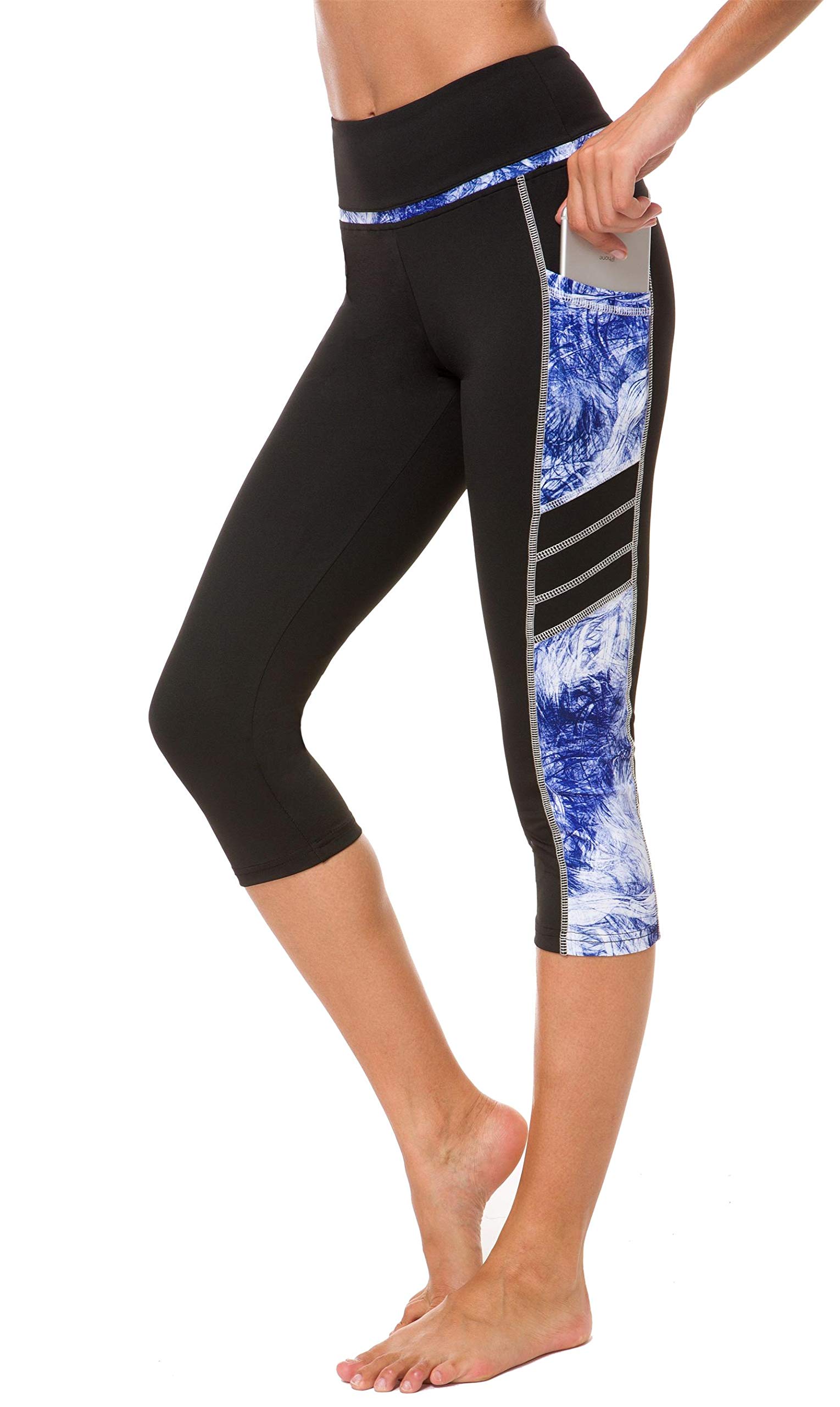 Munvot Women's Yoga Capri Leggings - High Waist Workout Pants for Gym, Running & Fitness - Breathable Stretchy Tights for Yoga, Pilates & Active Lifestyle