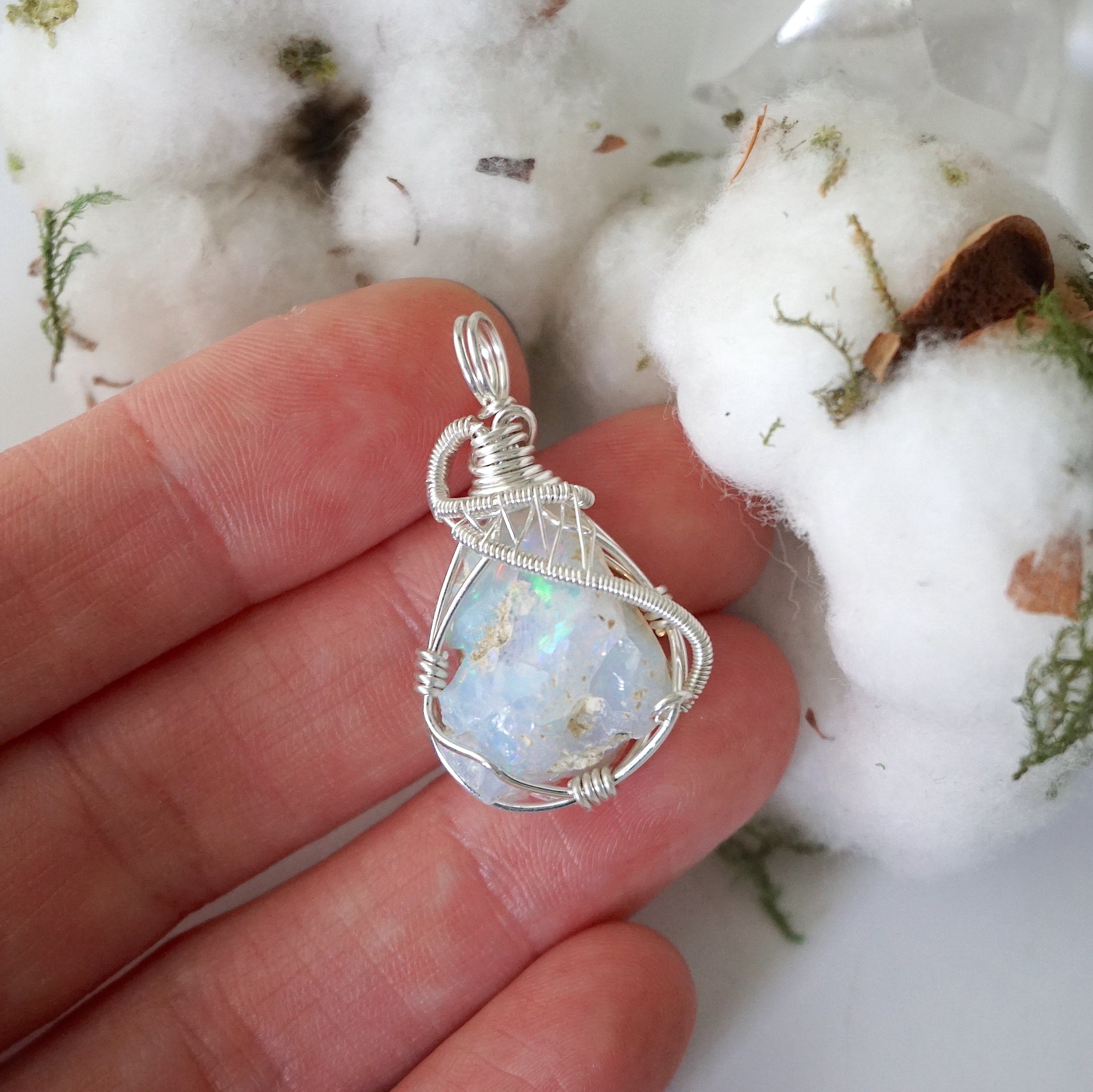 Fire Opal Pendant Necklace - Sterling Silver 925 Jewelry for Women | Elegant Gift for Birthday, Anniversary & Special Occasions