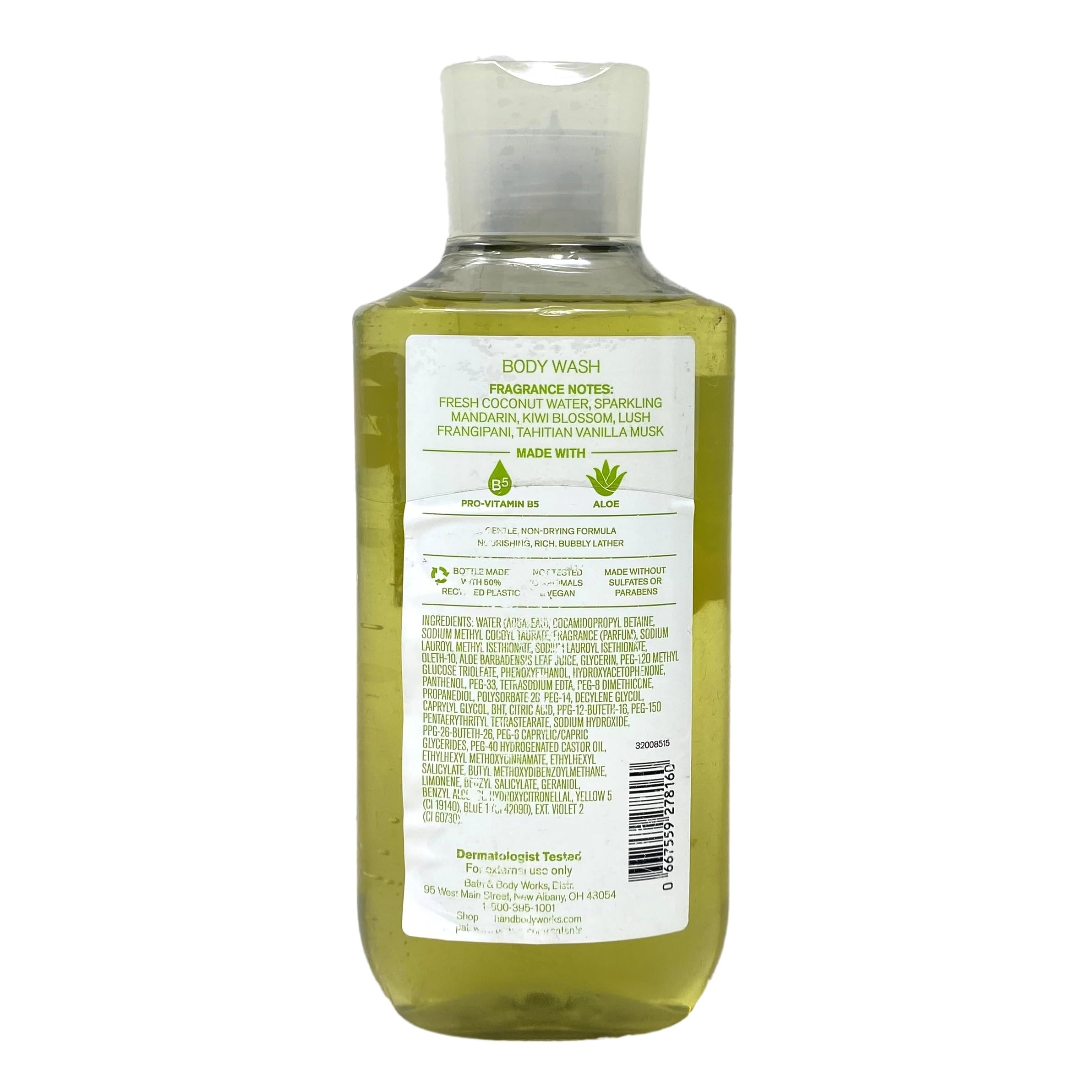 Bath & Body Works Tahiti Island Dream 2-Piece Body Wash & Sea Breeze Bar Soap Gift Set - Full Size Tropical Spa Collection for Relaxation & Aromatherapy