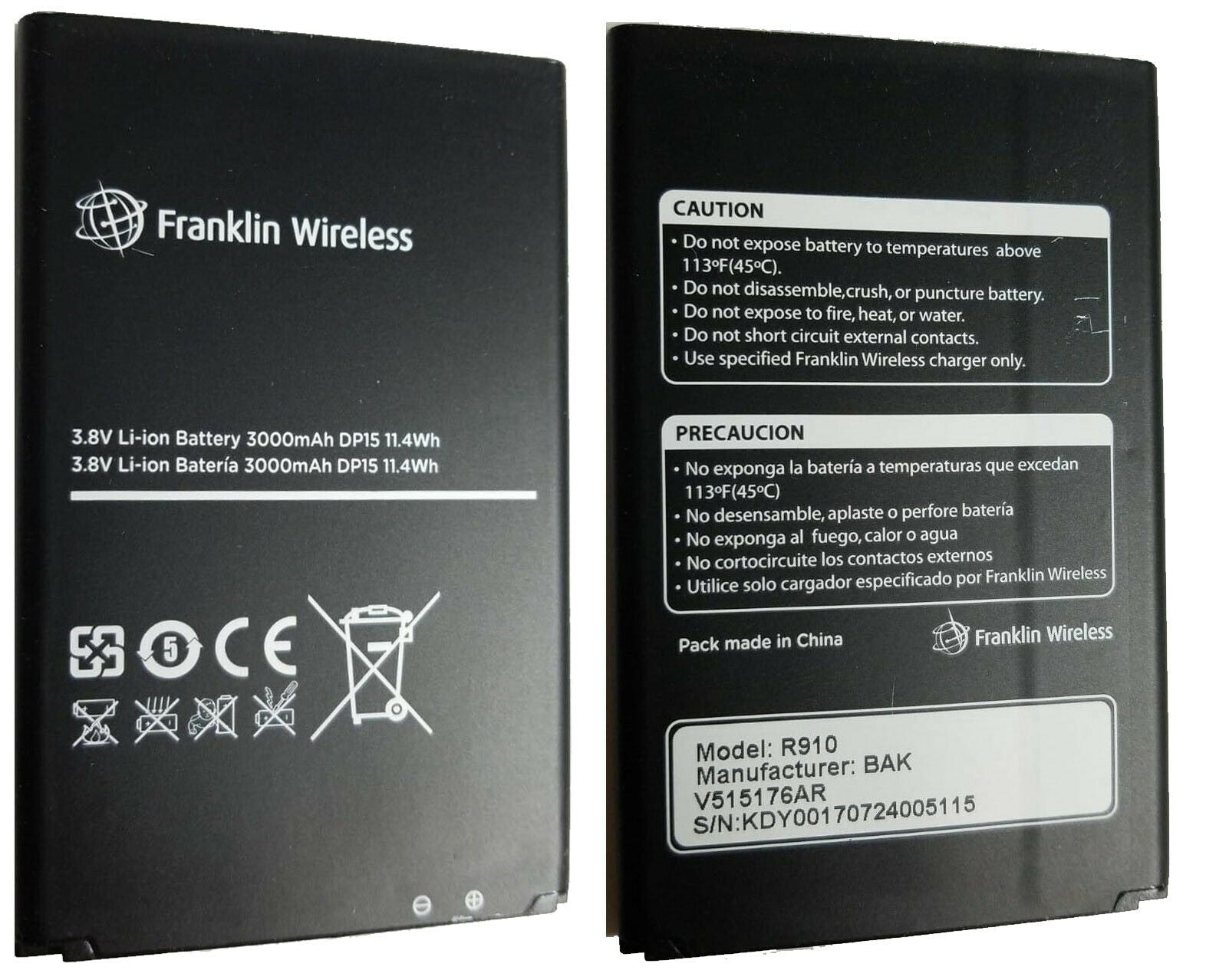 Franklin Wireless R910 Portable Hotspot with Long-Lasting Battery - Fast 4G LTE WiFi for Travel, Remote Work & Outdoor Adventures