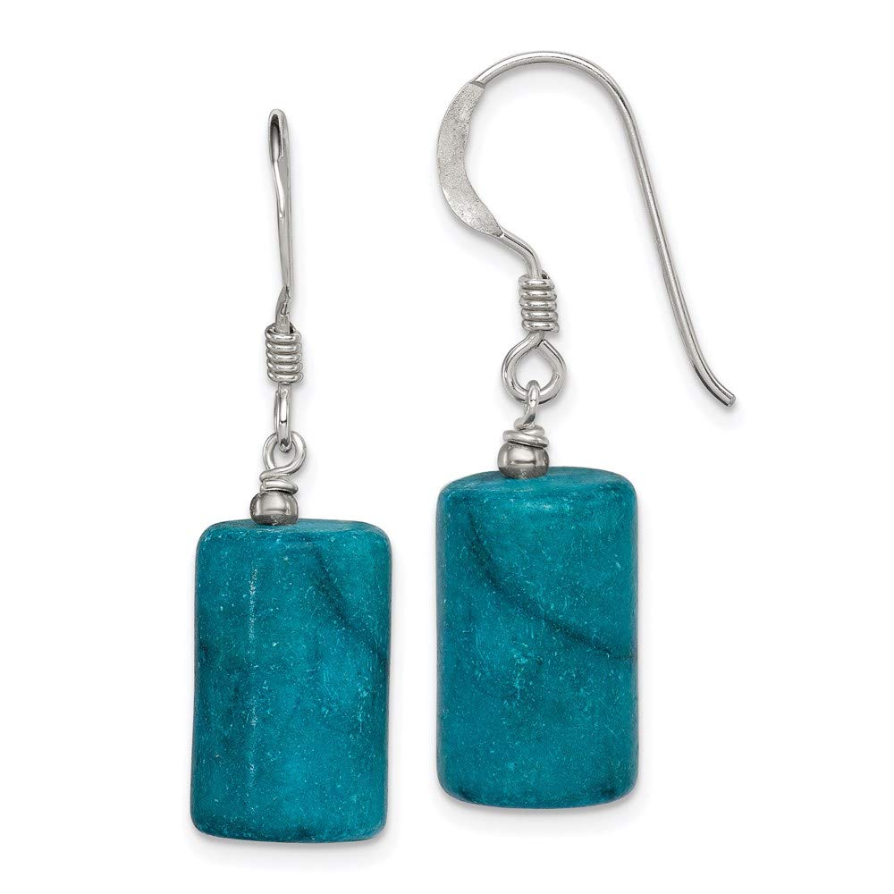 Sterling Silver Blue Jasper Earrings for Women – Handmade Dangle Earrings with Natural Stone, Elegant Jewelry Gift for Her – Perfect for Parties, Weddings & Everyday Wear