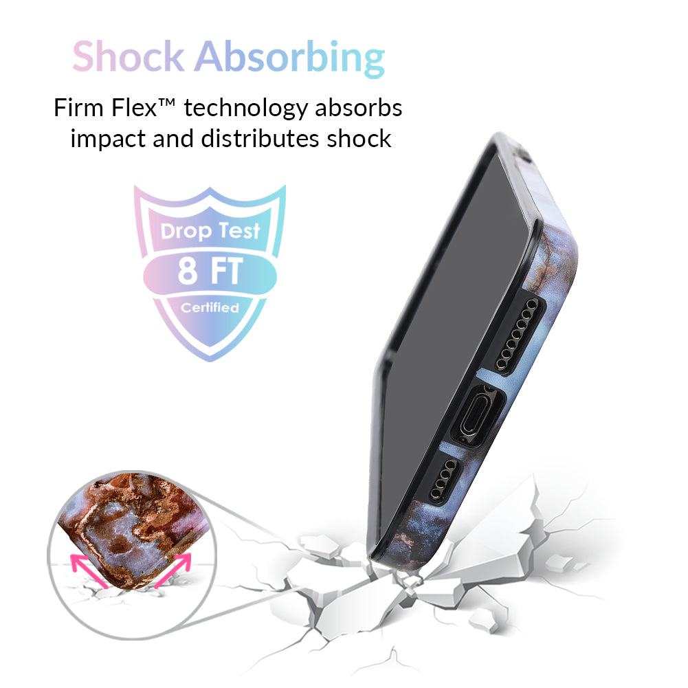 Galaxy Marble iPhone Case - Stylish Protective Cover for iPhone 12/13/14/15 Pro Max - Durable Shockproof Slim Design - Perfect for Everyday Use, Travel & Gifting