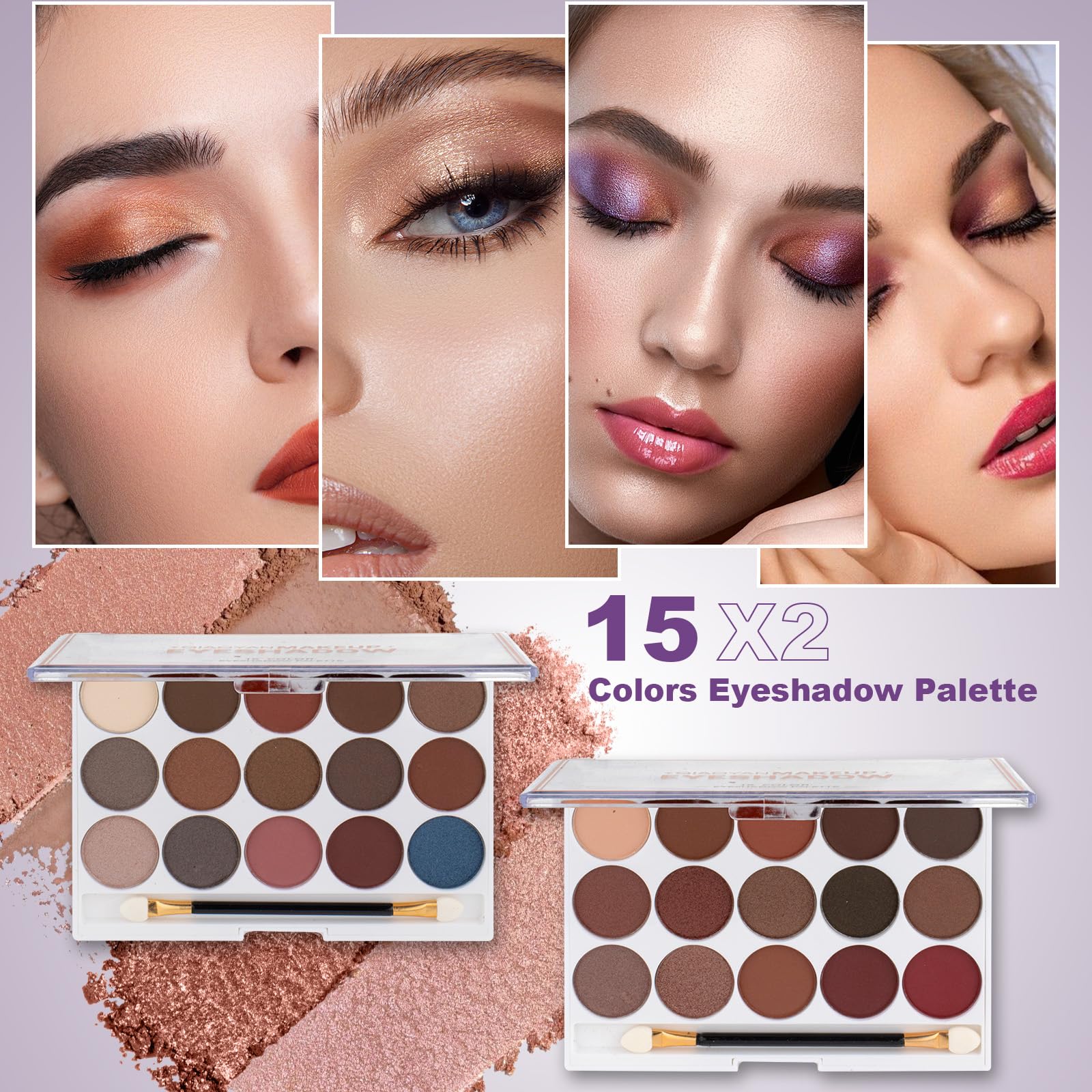 **Professional Makeup Kit for Women & Teens - Complete Cosmetic Set with Eyeshadow, Lipstick & Brushes - Perfect Gift for Girls Ages 10-12, Ideal for Parties, School Events & Daily Beauty Routine**