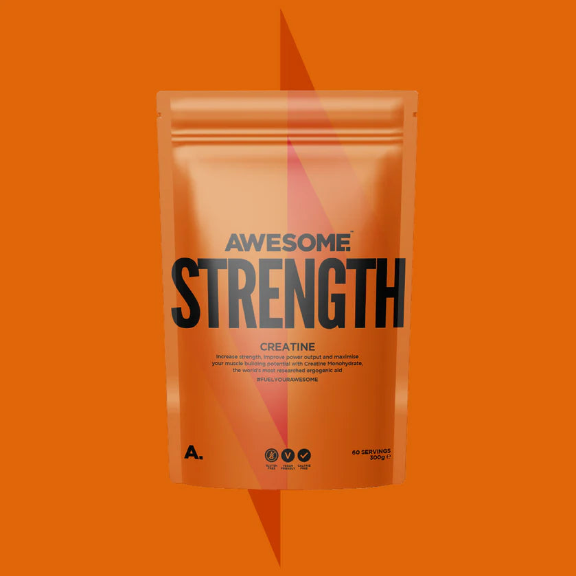 Awesome Supplements Strength 300g | Premium Creatine Powder for Muscle Growth, Gym & Sports Performance - Ideal for Pre/Post Workout & Athletic Training