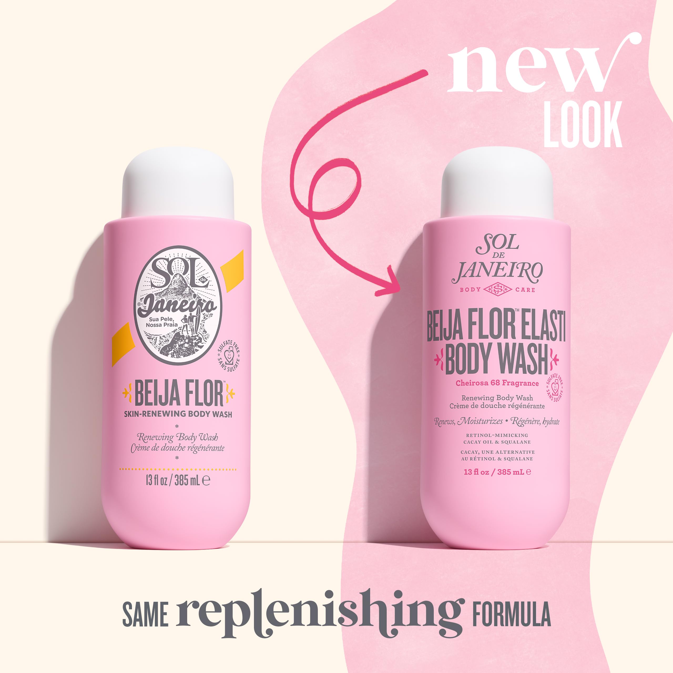 Sol de Janeiro Beija Flor Body Wash - Hydrating & Nourishing Shower Gel for Soft, Glowing Skin | Perfect for Daily Use & Spa Days
