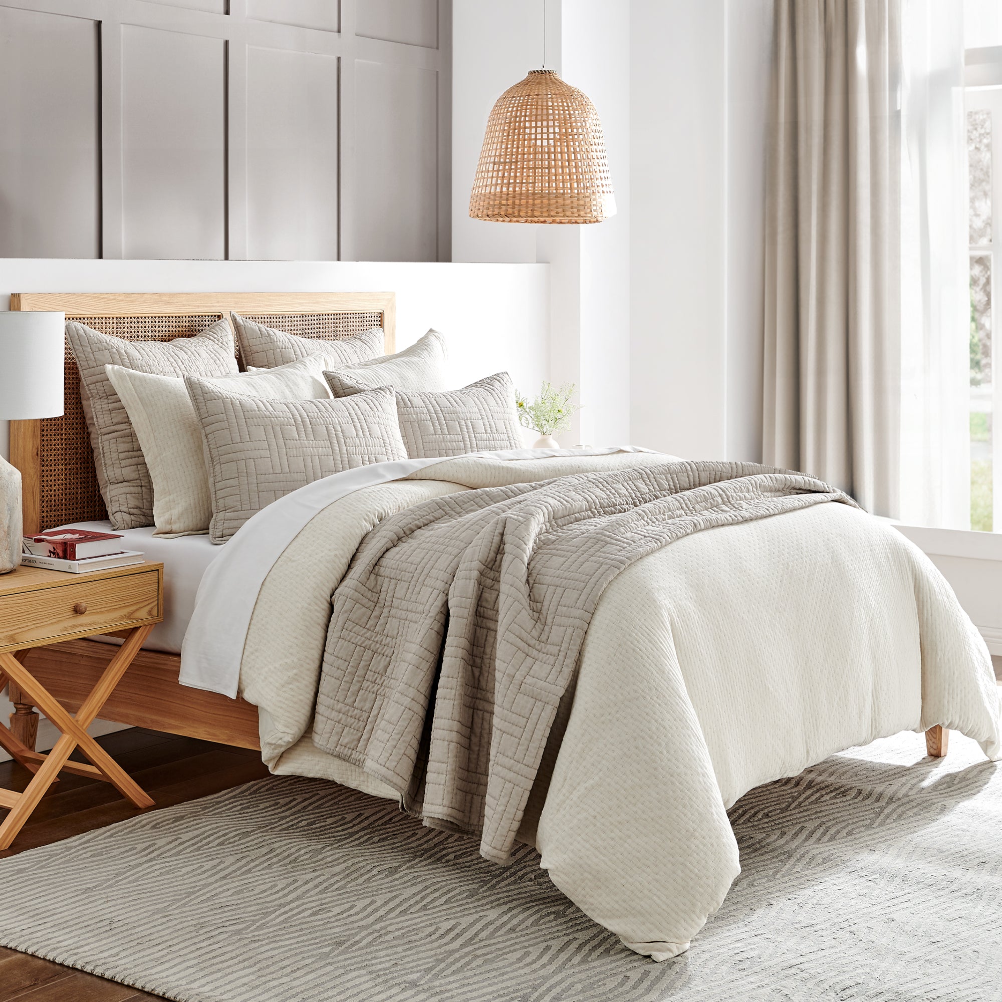 Reedeluxe Premium Muslin Comforter Set - Ultra Soft Breathable Bedding for All Seasons | Perfect for Nursery, Guest Room & Master Bedroom Decor