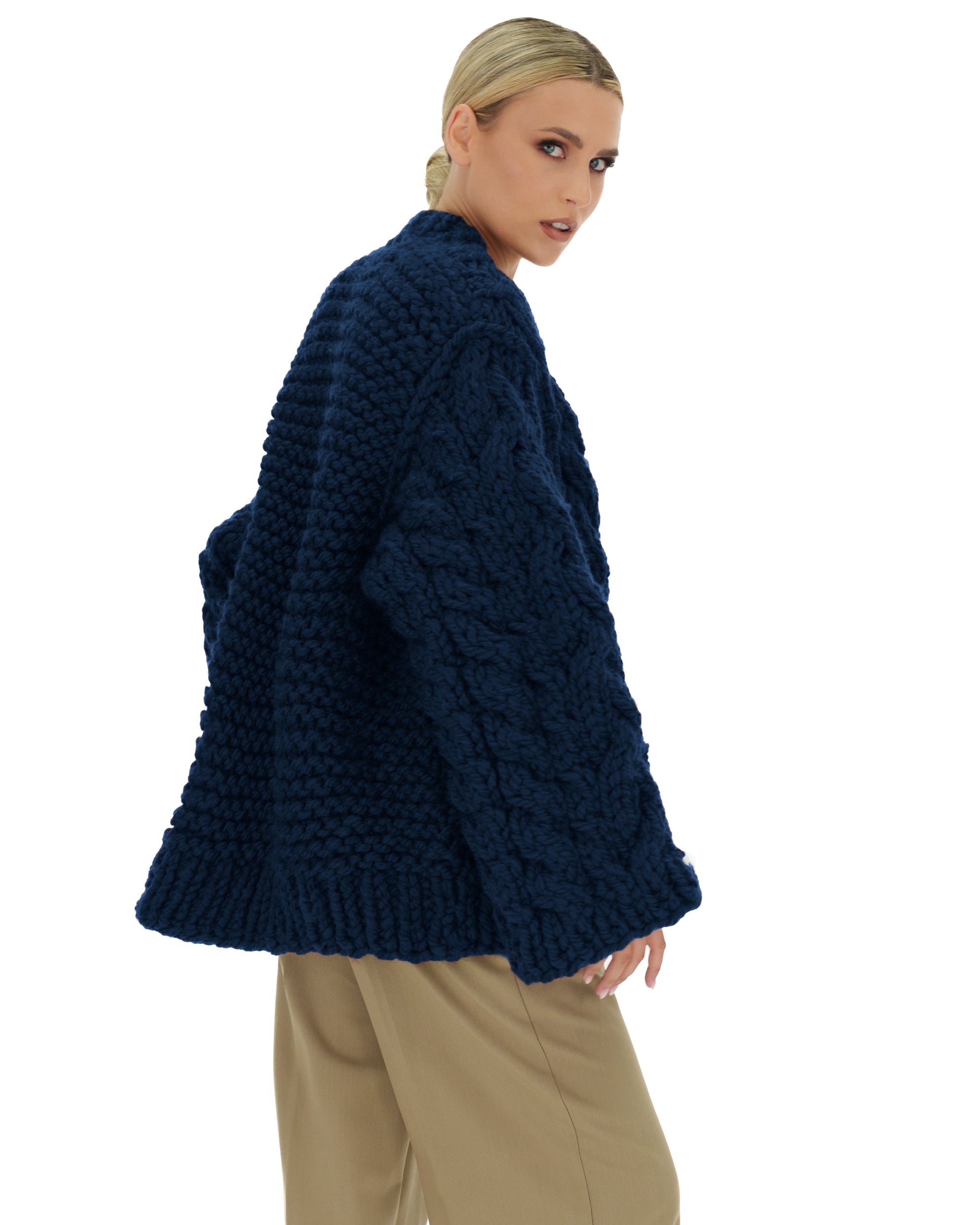 Cozy Cable Knit Cardigan Sweater for Women - Soft Chunky Knit Open Front Long Sleeve Wrap - Perfect for Fall, Winter & Layering Outfits