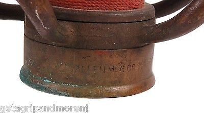 Vintage Cairns & Brother Firefighter Helmet 770 with W.D. Allen Nozzle - Firefighter Gear for Collectors & Emergency Preparedness