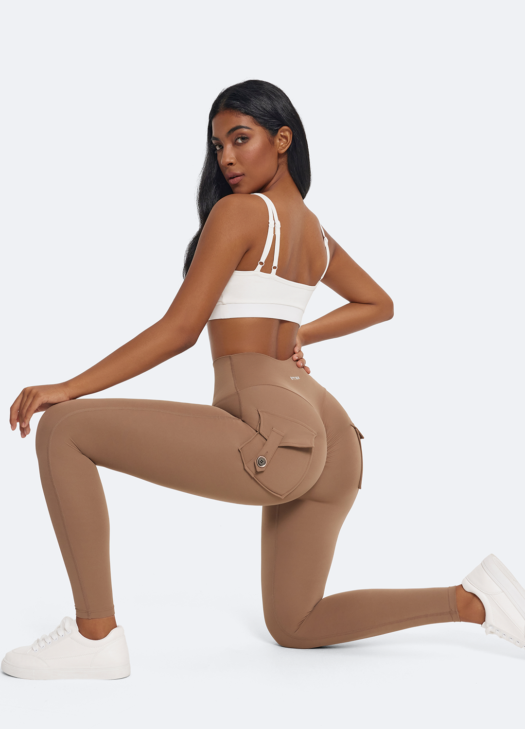 High Waist Push Up Leggings with Back Pockets - Tummy Control Yoga Pants for Women - Perfect for Workout, Running & Gym