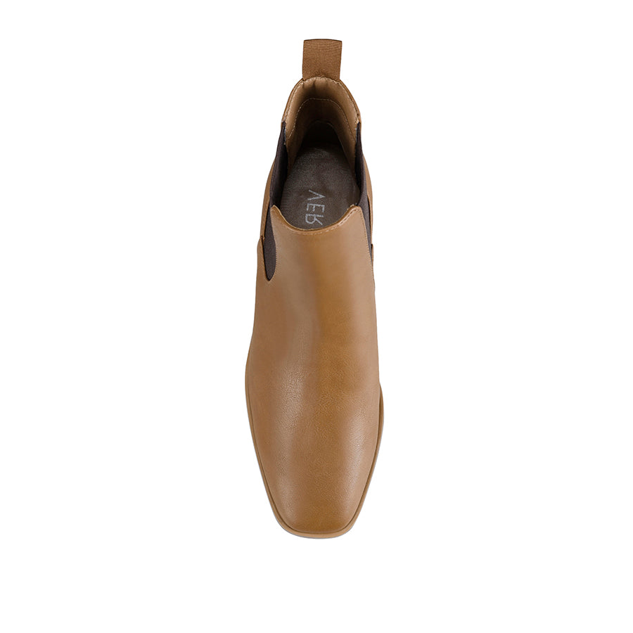 Chelsea Ankle Boots for Women - Soft Tan Leather Nas Comfortable Slip-On Booties for Casual Wear & Everyday Outfits