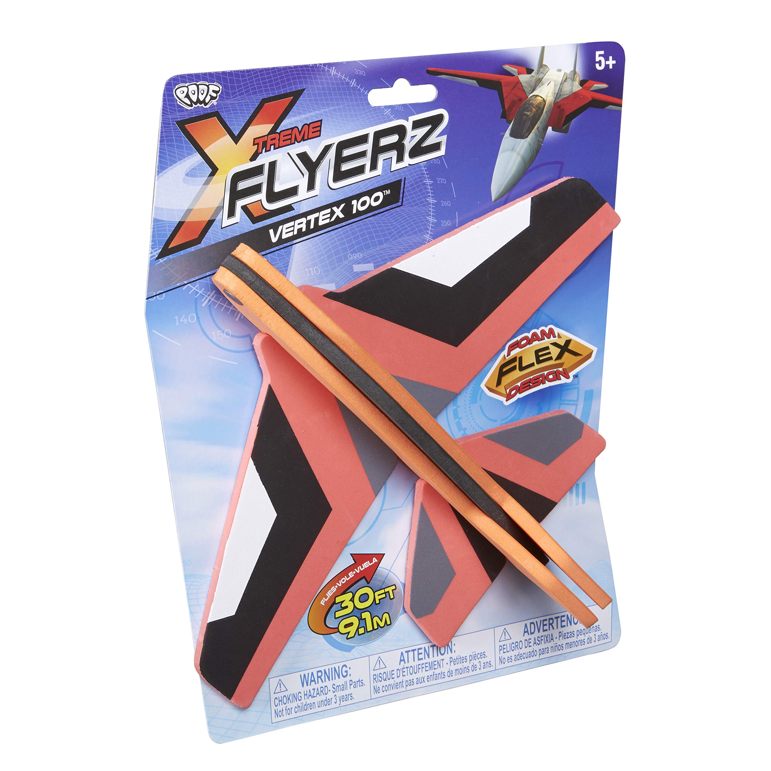 ALEX Toys Poof Xtreme Flyerz Vertex 100 - Soft Foam Flying Disc for Kids, Red/Black Outdoor Sports Toy - Perfect for Backyard Games, Beach Activities & Park Play