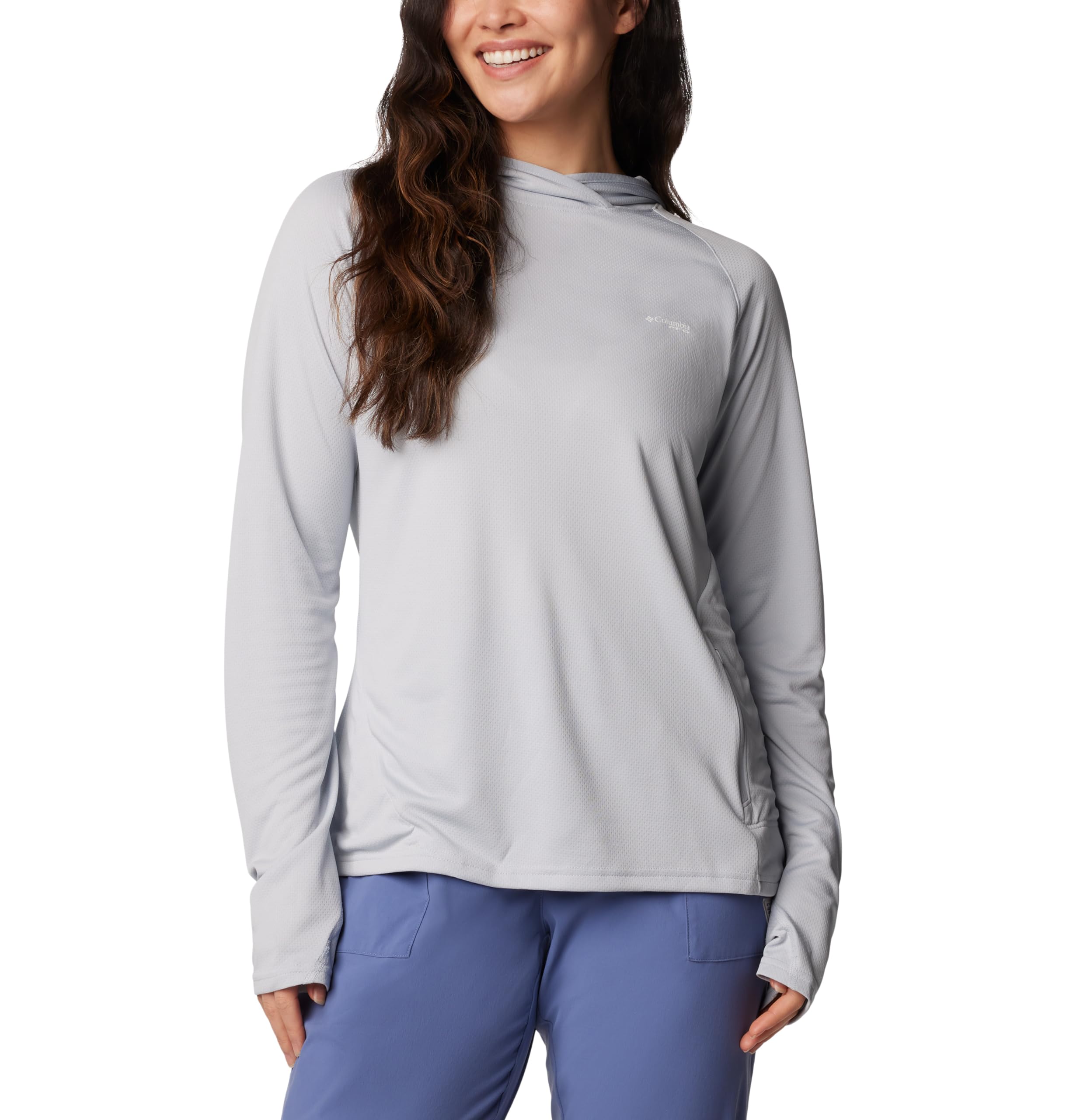 Columbia Women's PFG Solar Stream Elite Hoodie - UPF 50+ Sun Protection, Lightweight & Breathable for Outdoor Activities, Hiking, Fishing & Beach Wear