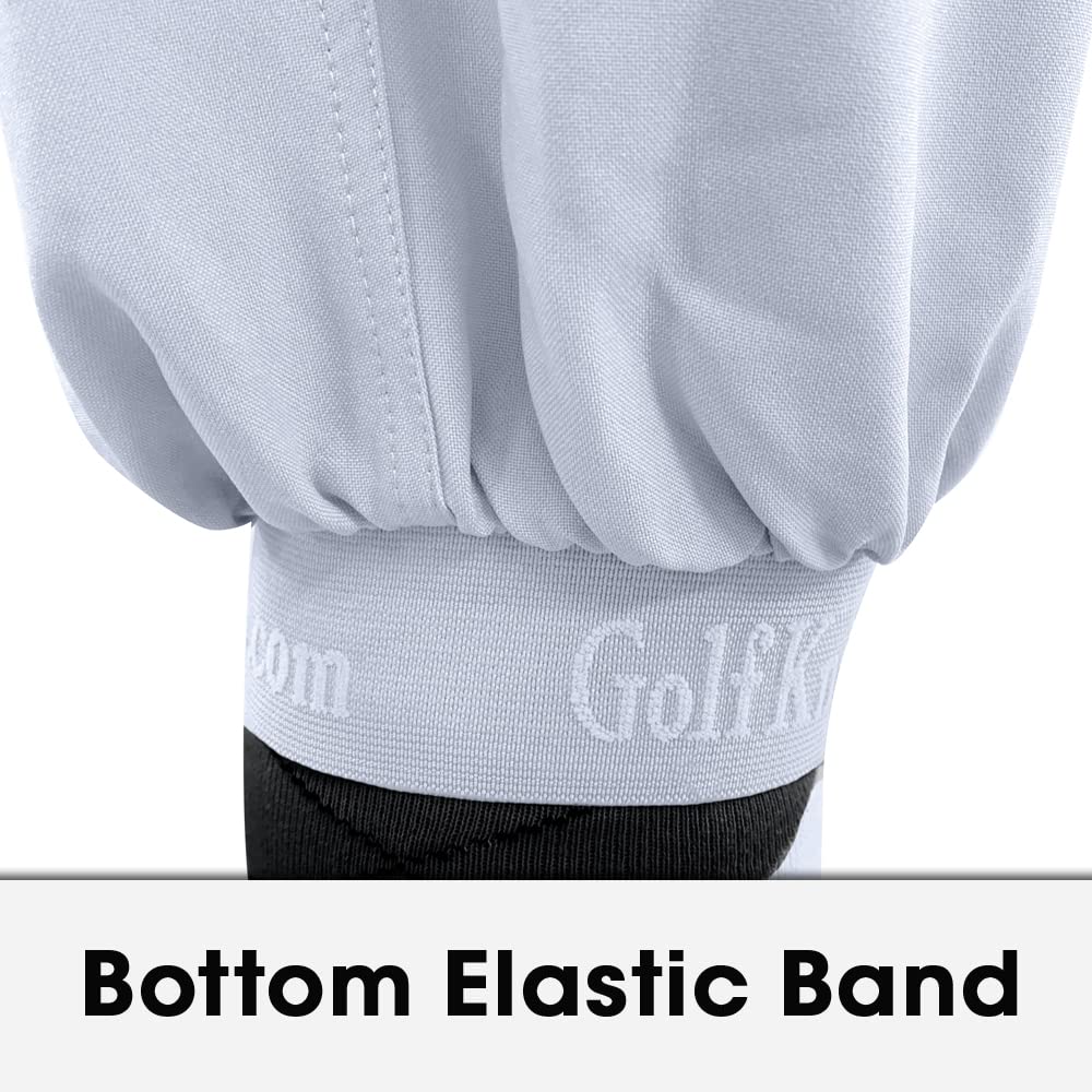 Premium White Microfiber Golf Pants for Men - Breathable Stretch Plus Fours - Comfortable & Stylish for Golfing, Casual Wear & Outdoor Activities