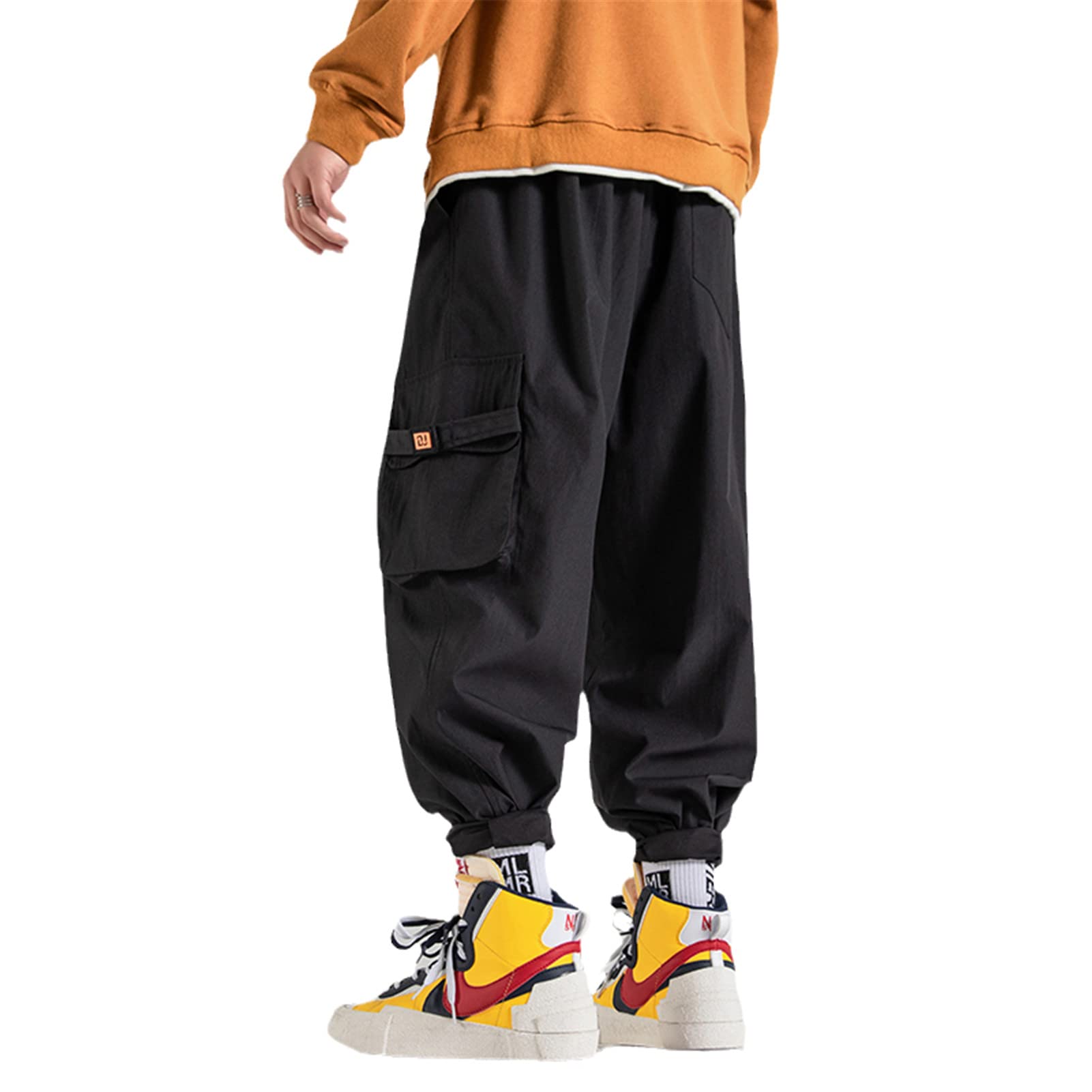 Men's Cargo Pants for Streetwear & Hiphop Style - Casual Joggers with Wide Leg Design for Spring & Autumn | Perfect for Urban Fashion, Gym Wear and Daily Comfort