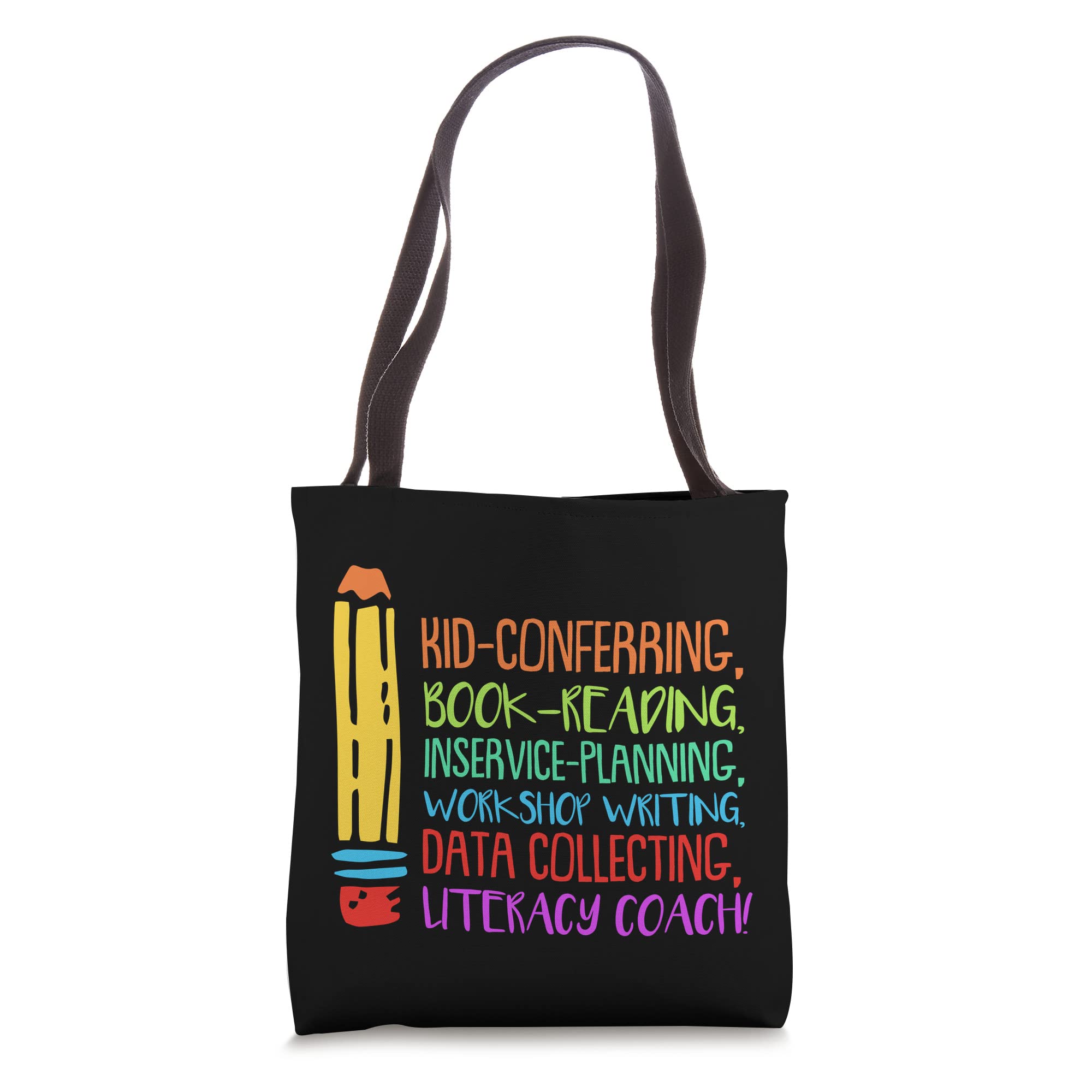 Premium Literacy Coach Tote Bag for Teachers - Durable Book Bag with Multiple Pockets for School, Work & Travel