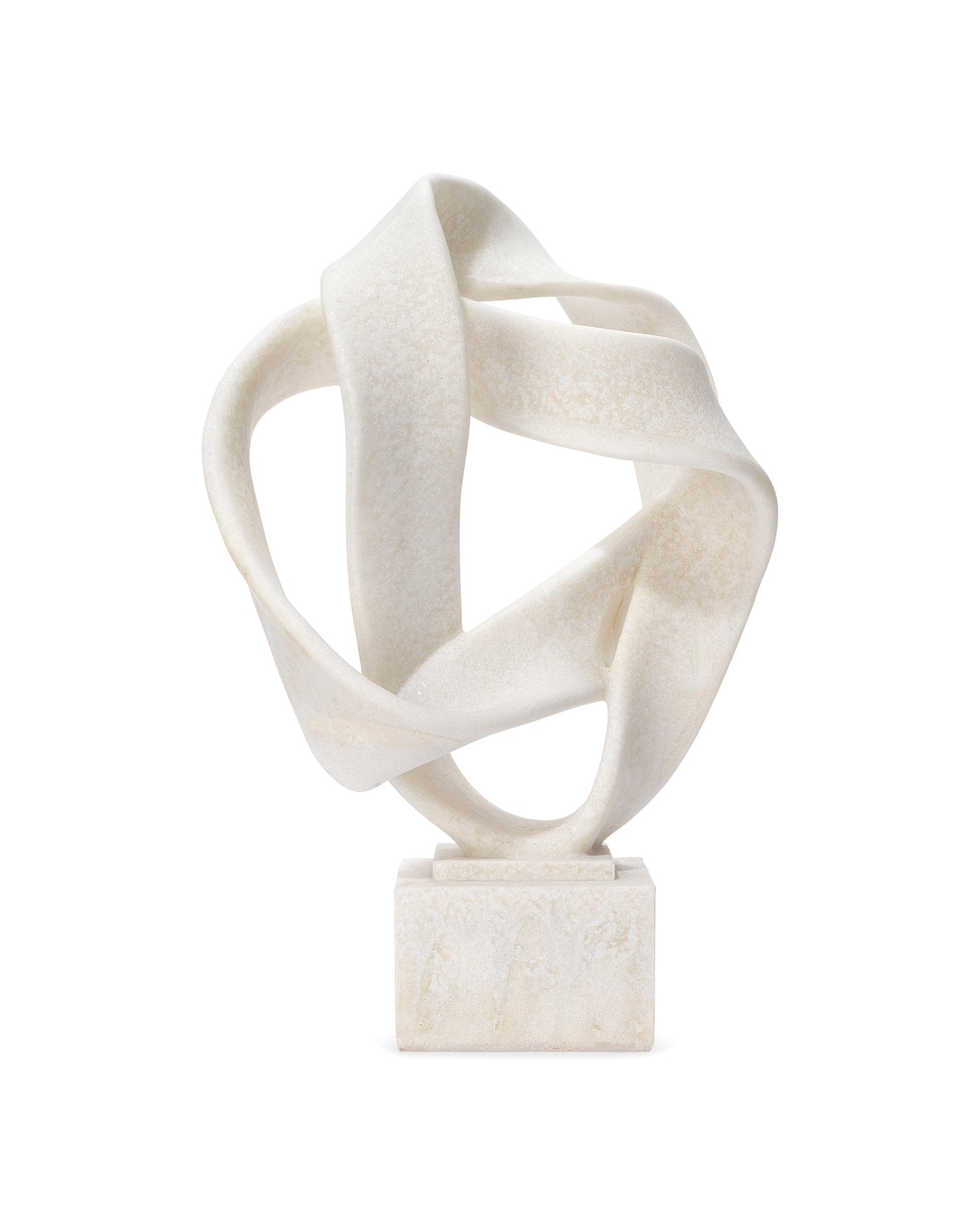 Intertwined Object Sculpture on Stand - Modern Abstract Art Decor for Home, Office & Gift Giving
