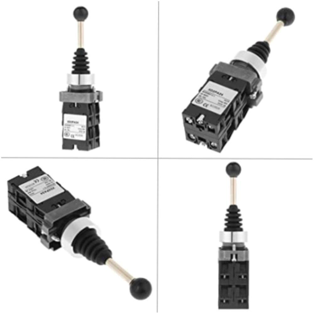 Premium Spring-Loaded Joystick Controllers with 4-Position Rotary Switches & Microswitches - Professional Gaming Accessories for PC, Arcade & Flight Simulators - Perfect for Competitive Gaming & Retro Arcade Setup
