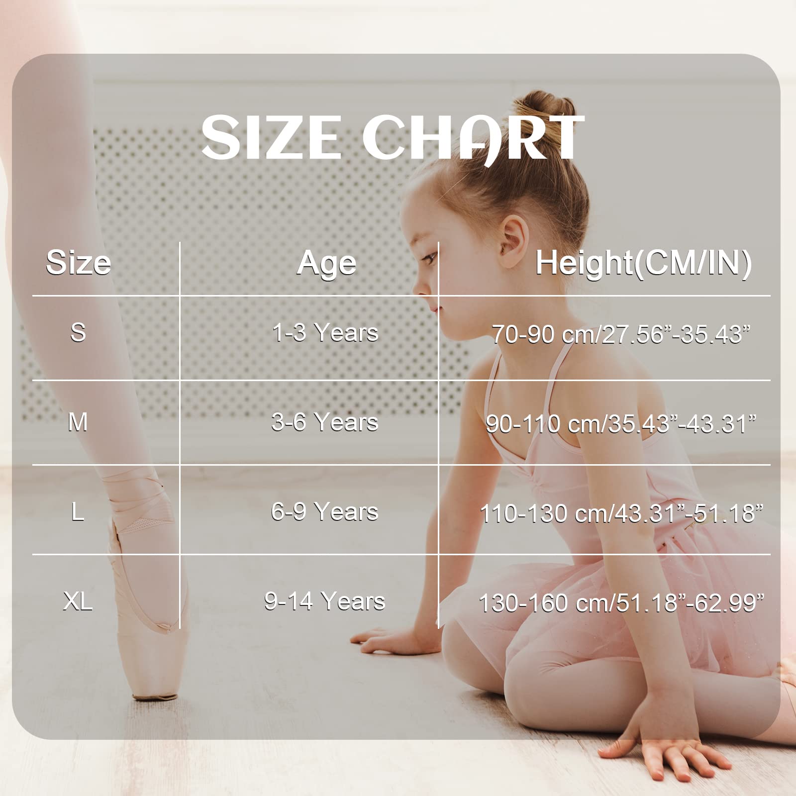 American Trends Ballet Tights for Girls - Nude Kids Dance Stockings | Soft School Uniform Tights for Ballet, Dance Class & Everyday Wear