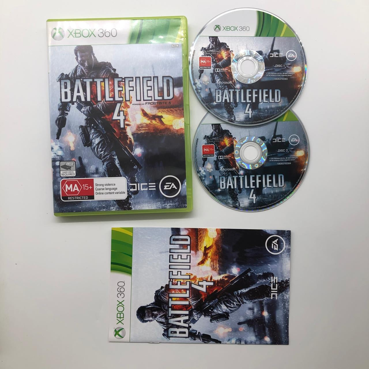 Battlefield 4 - Xbox 360 Video Game with Manual (PAL Version) - First-Person Shooter Action Game for War Simulation & Multiplayer Battles