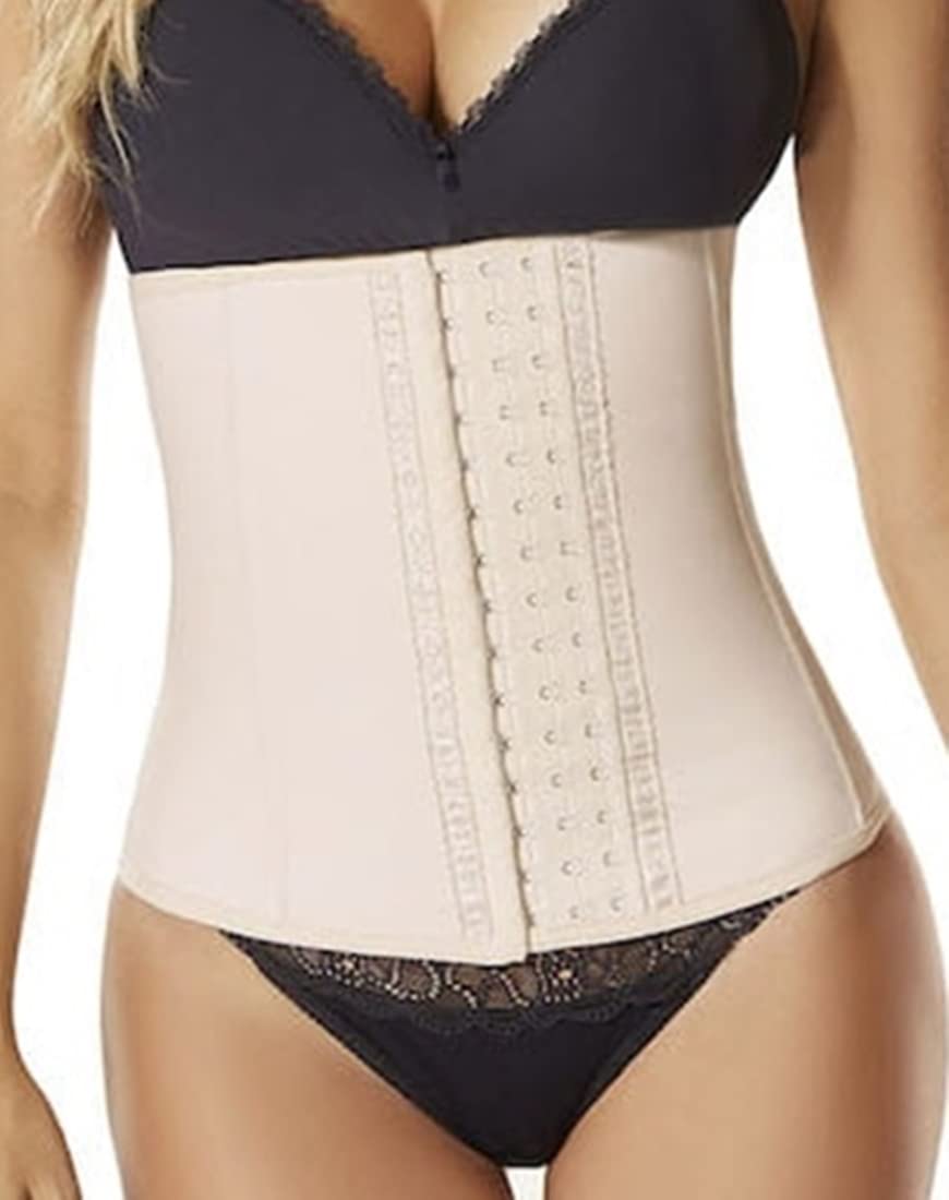High Compression Shapewear & Fajas Colombianas - 3 Hook Rows Waist Cincher for Tummy Control & Body Shaping | Perfect for Postpartum, Weight Loss & Special Occasions
