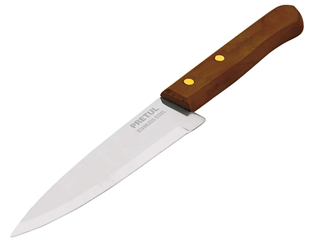 Premium 8-Inch Chef Knife with Ergonomic Wooden Handle - Professional Kitchen Knife for Slicing, Dicing & Chopping - Perfect for Home Cooks & Culinary Enthusiasts