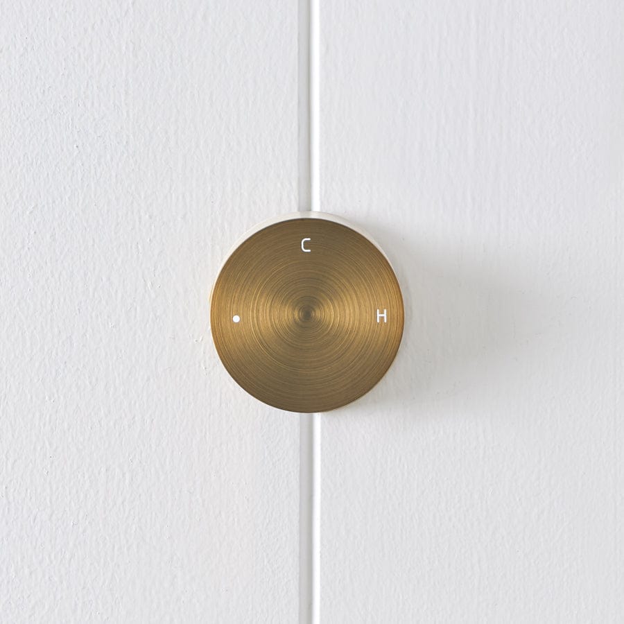 Vintage Round Wall-Mounted Progressive Mixer in Antique Brass - Perfect for Bathroom, Kitchen & RV Sink Faucet Upgrade
