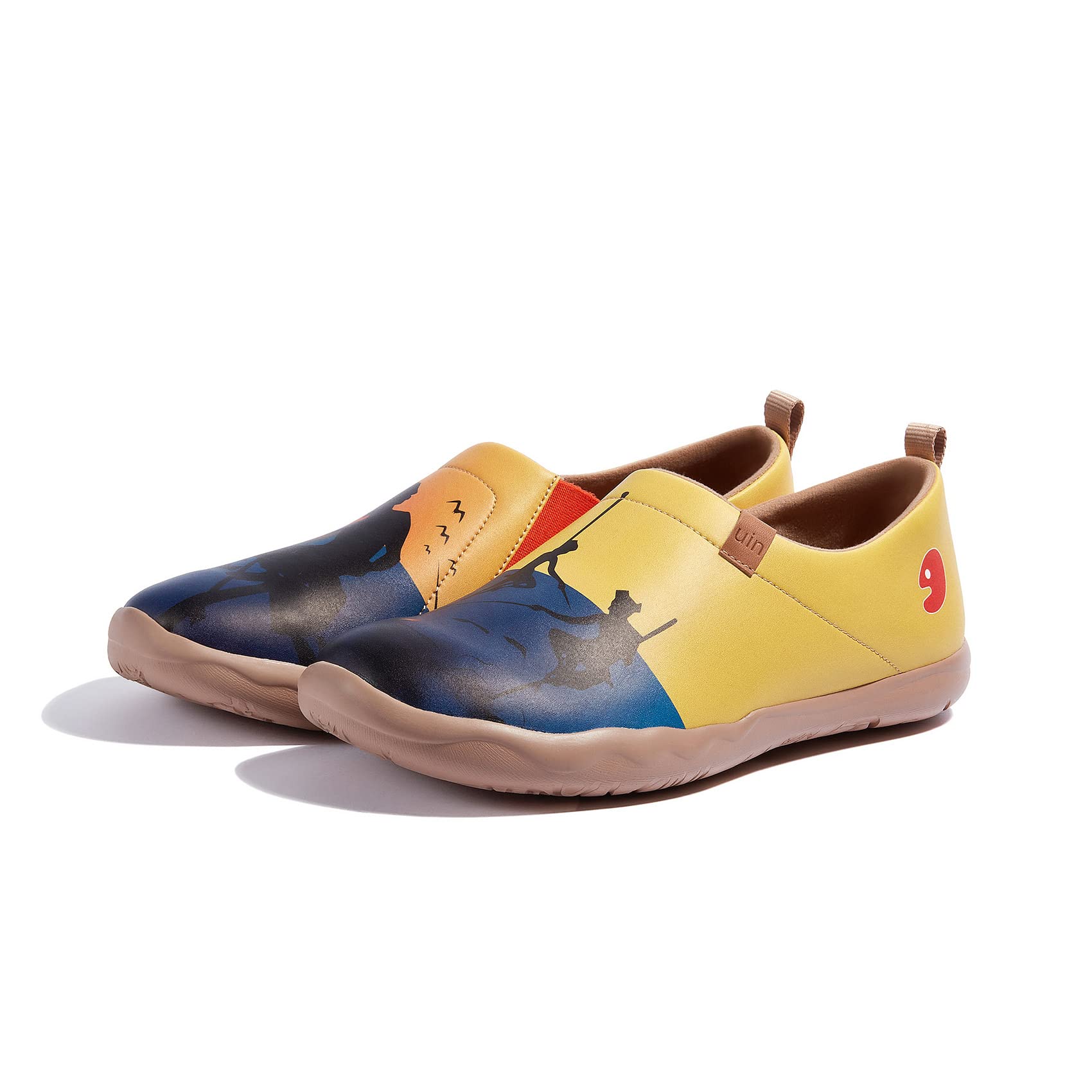 UIN Men's Slip-On Walking Shoes - Lightweight Travel Loafers with Microfiber Upper - Comfortable Casual Sneakers for Walking, Travel & Everyday Wear