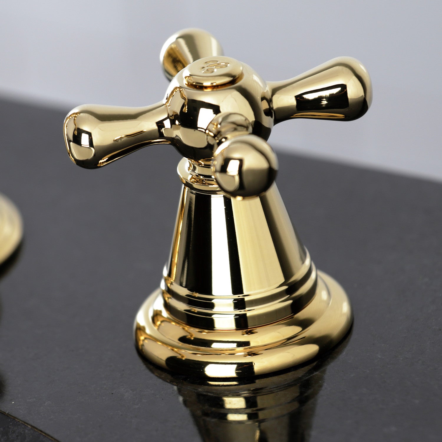American Classic FSC1972AAX 3-Hole Widespread Bathroom Faucet - Two Handle Deck Mount with Pop-Up Drain - Polished Brass Finish - Perfect for Bathroom Vanity Sink Renovation and Modern Home Decor