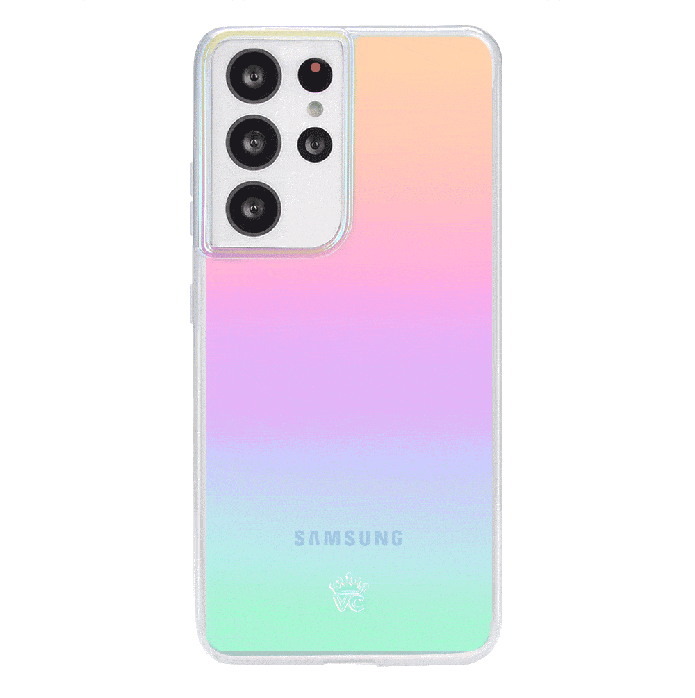 Samsung Galaxy Phone Case with White Opal Design - Slim Protective Cover for Everyday Use, Work, and Travel