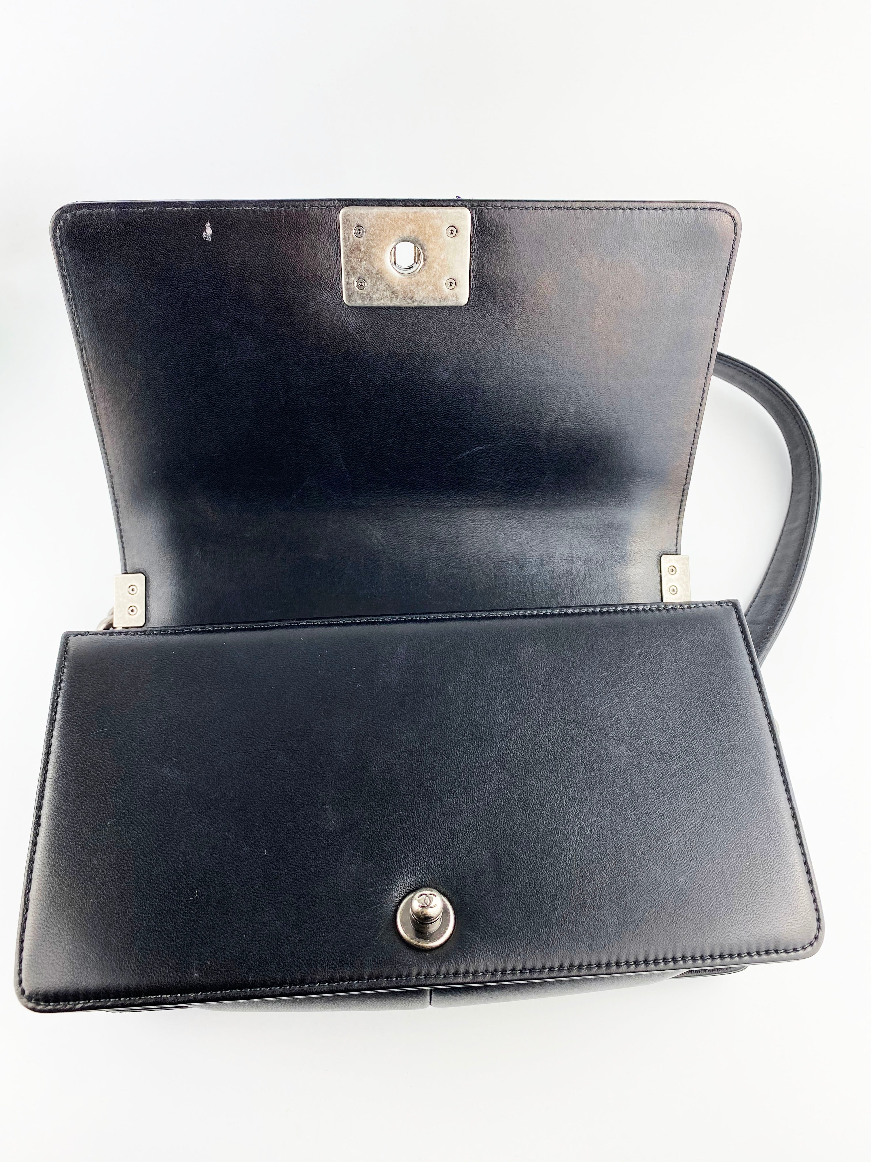 Chanel Boy Lambskin Leather Handbag Black - Luxury Designer Crossbody Bag for Women | Perfect for Evening Events, Parties & Special Occasions