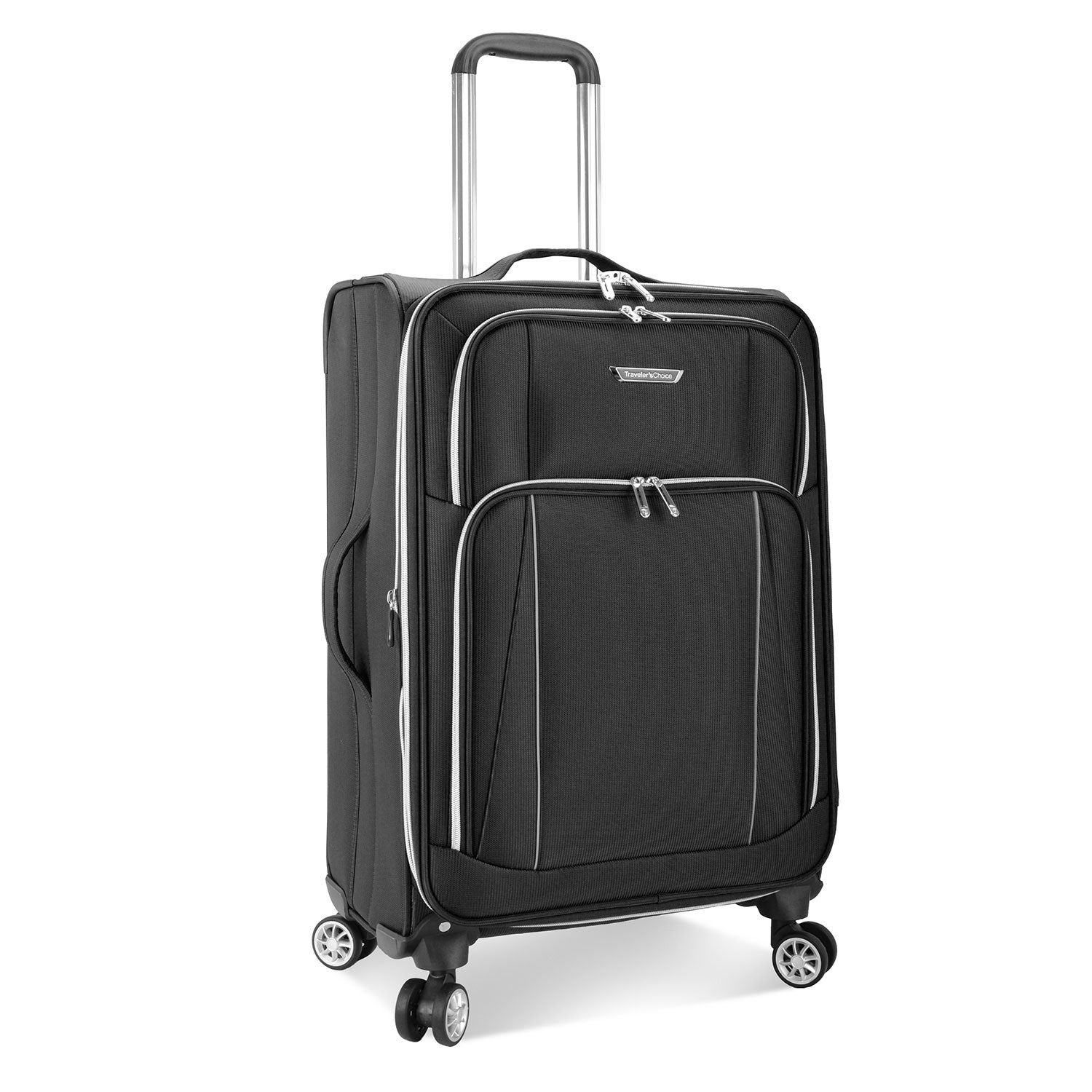 Lares Medium Checked Luggage - Lightweight Durable Suitcase with Spinner Wheels for Travel | Perfect for Business Trips & Family Vacations