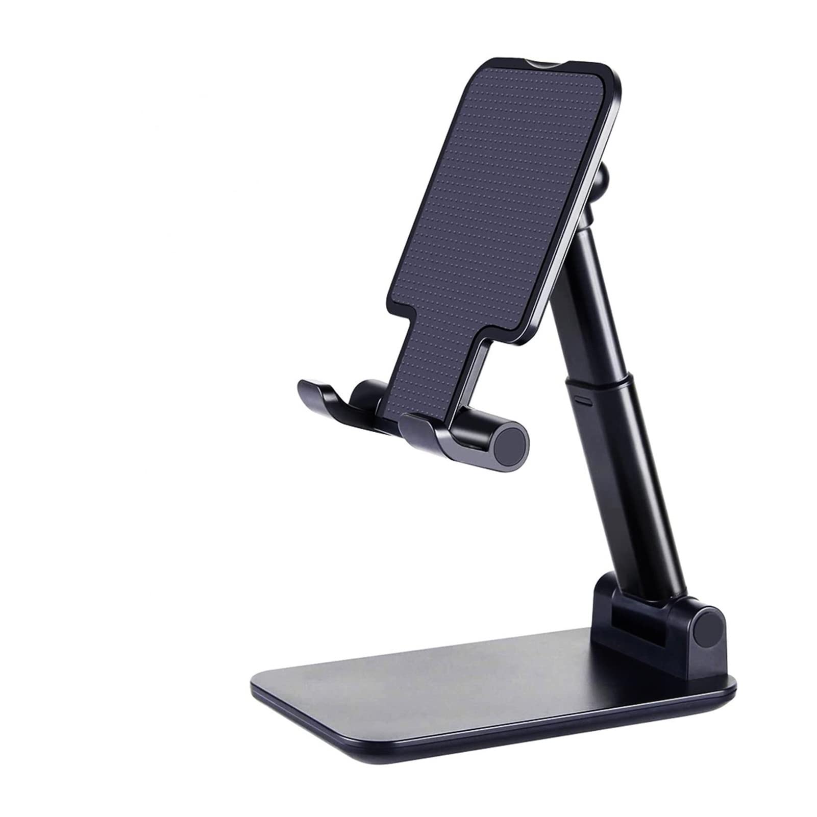 Adjustable Universal Desktop Phone Stand Holder for iPhone, Samsung, Google Pixel - Sturdy & Stylish Table Cell Phone Mount for Office, Home, Bedroom (Pro White) | Perfect for Video Calls, Streaming & Hands-Free Use