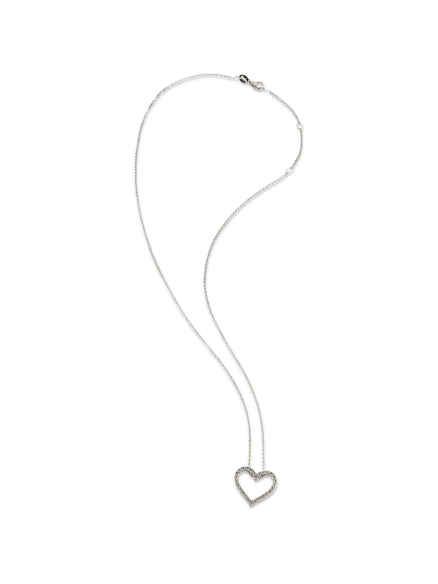 Open Heart Diamond Necklace for Women - 14K Gold Pendant with Real Diamonds - Elegant Valentine's Day Gift for Her - Perfect for Anniversaries, Engagements & Special Occasions