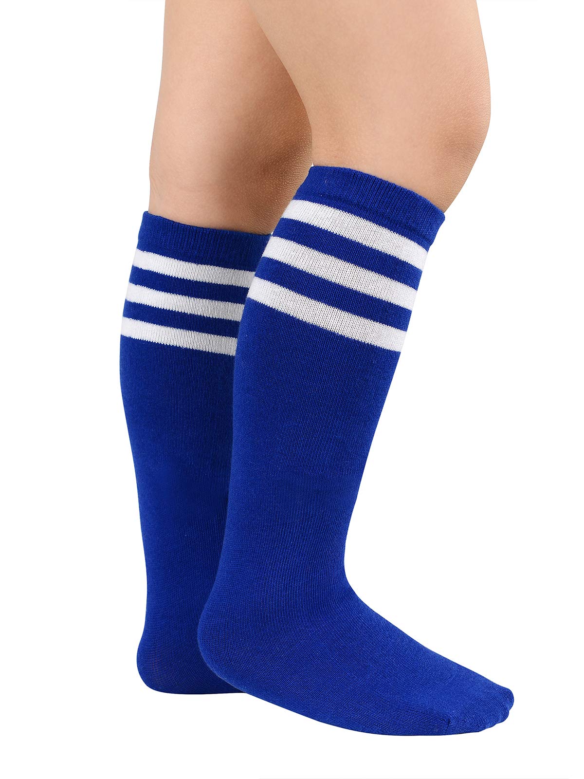 Century Star Kids Toddler Soccer Uniform Socks - Cotton Athletic Knee High Tube Socks for Boys & Girls - Perfect for Soccer Games, Sports Practice & Casual Wear