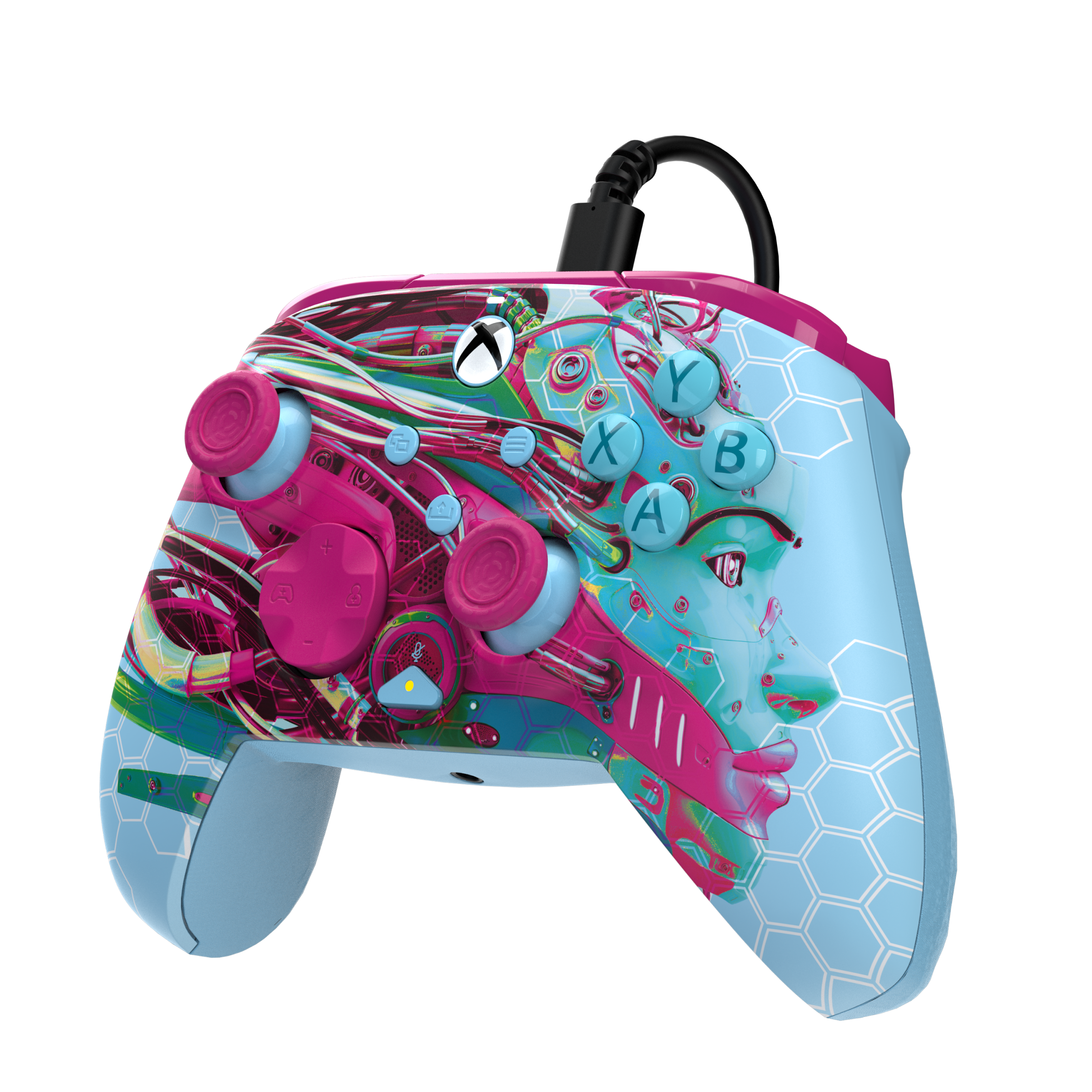 Xbox Series X|S & PC Wired Controller - REMATCH GLOW Advanced Gaming Gamepad for Xbox One, Windows 10/11 - Perfect for FPS, Racing & Fighting Games