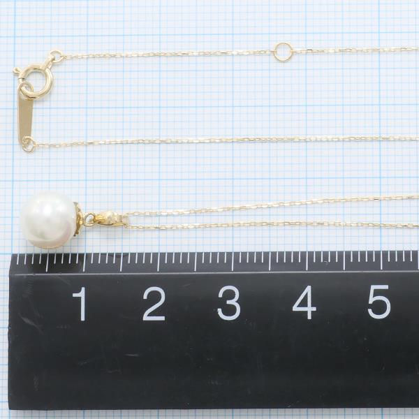 18K Yellow Gold Pearl Necklace for Women - Elegant Cultured Pearl Jewelry Gift for Brides, Anniversary & Special Occasions