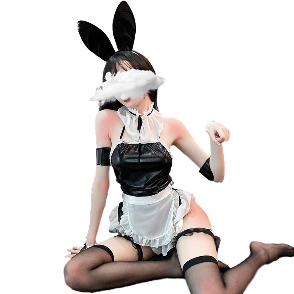 Sexy Lingerie Set - Cute Maid Costume for Women | Halloween Cosplay, Role Play, Boudoir Photography & Romantic Nights