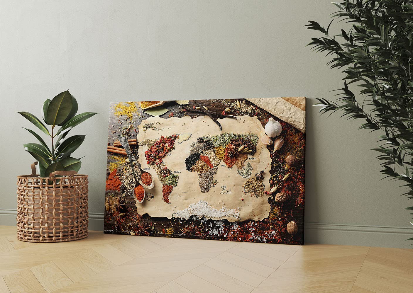 Kitchen Wall Art Canvas - Dining Room Decor Poster (28x40 Inch) for Home & Restaurant