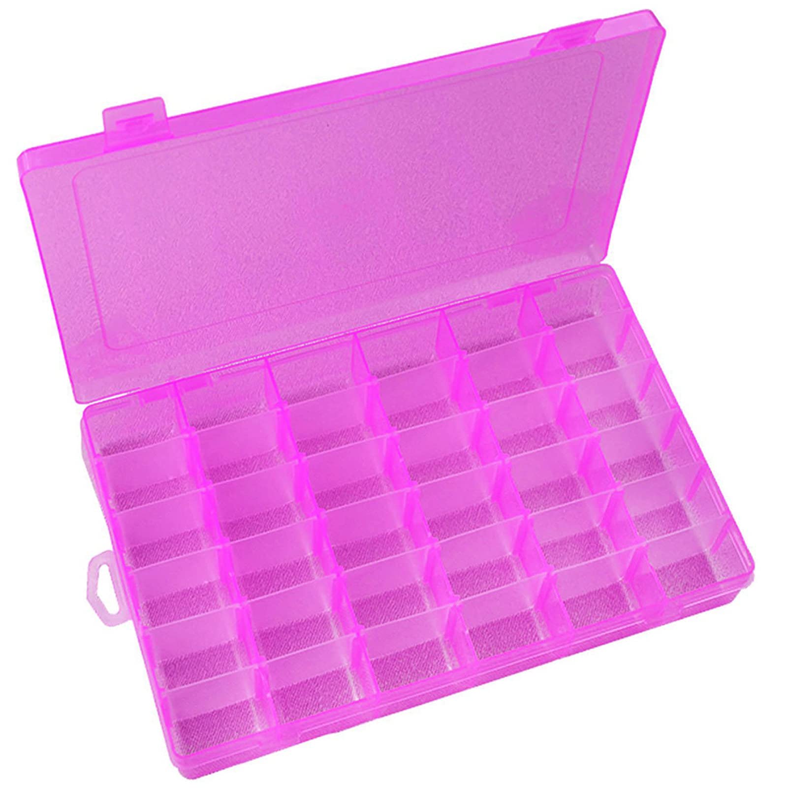 36 Compartments Detachable Jewelry Organizer Box - Portable Jewelry Storage Container for Earrings, Rings & Necklaces - Perfect for Travel, Home & Gift Giving