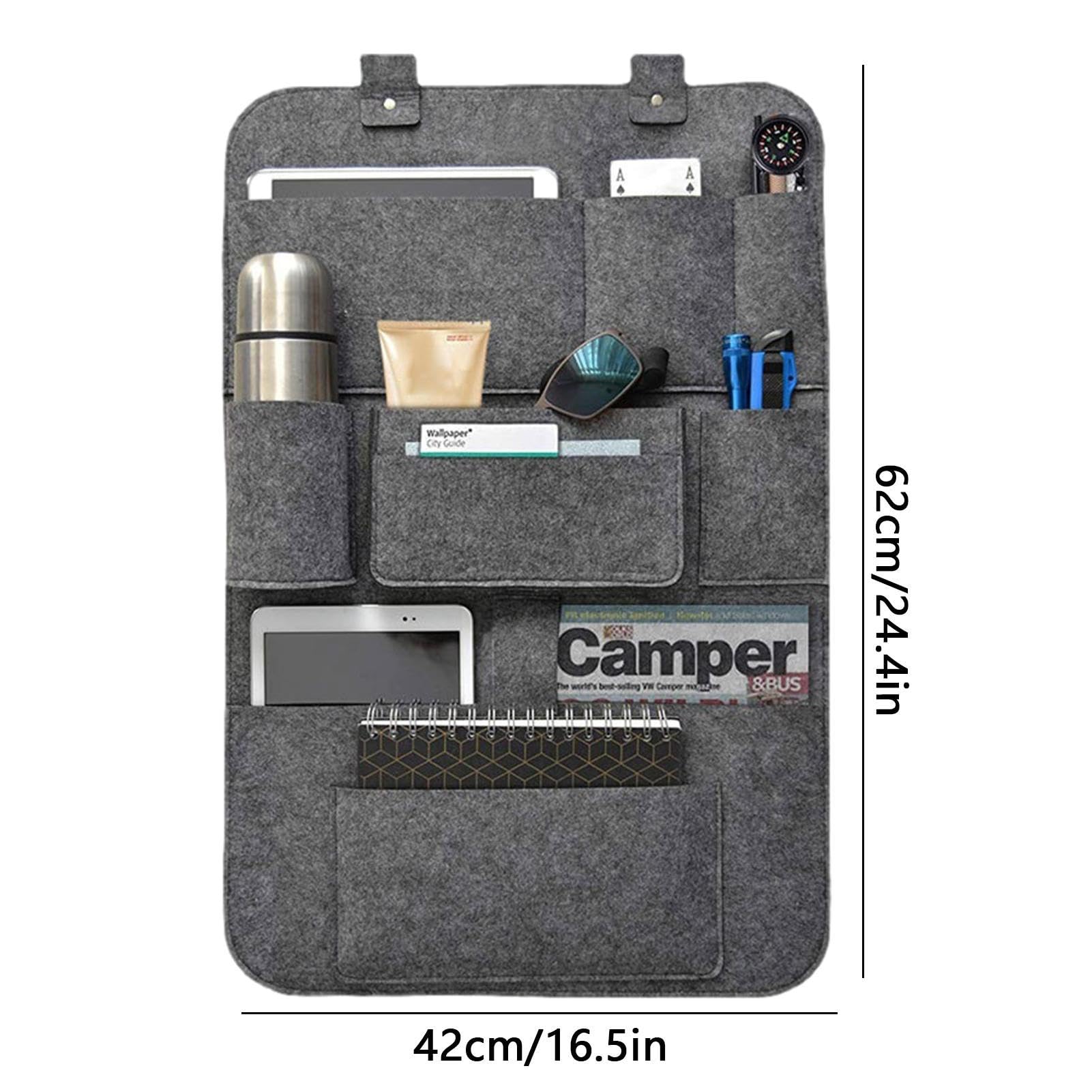 Car Seat Organizer with 10 Pockets - Backseat Storage for Kids - Vehicle Seat Back Protector for Toys, Snacks, Drinks & Accessories | Perfect for Road Trips, Family Travel & Daily Commutes