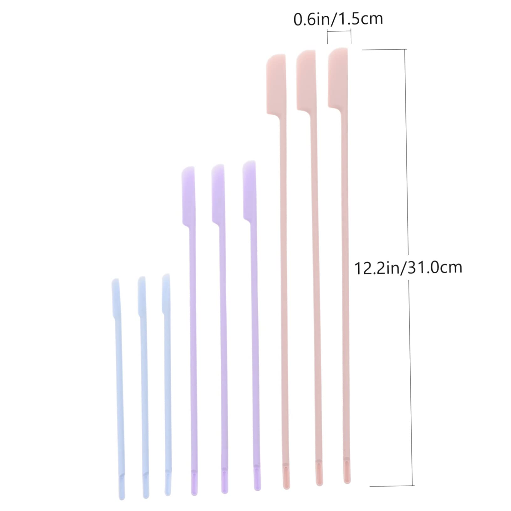 FOMIYES 9-Piece Reusable Silicone Spatula Set for Cream, Lotion, Makeup & Hair Products - Easy to Clean, Dishwasher Safe - Perfect for Kitchen, Salon & DIY Beauty Projects