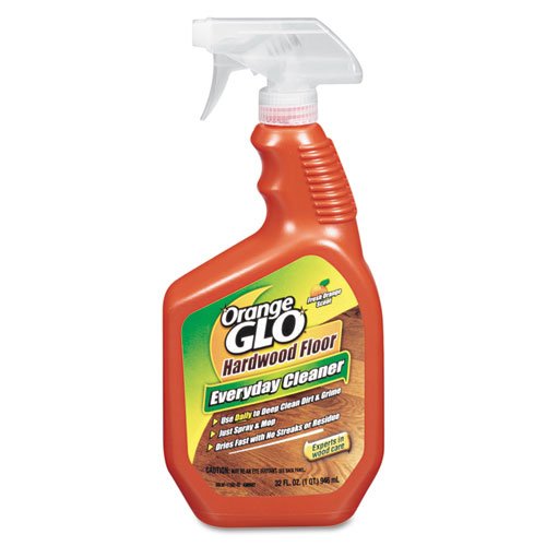 Orange Glo Hardwood Floor Cleaner - 32 oz Spray Bottle (12-Pack) | Safe for Wood Floors, Removes Dirt & Grime | Perfect for Home, Office & Commercial Use