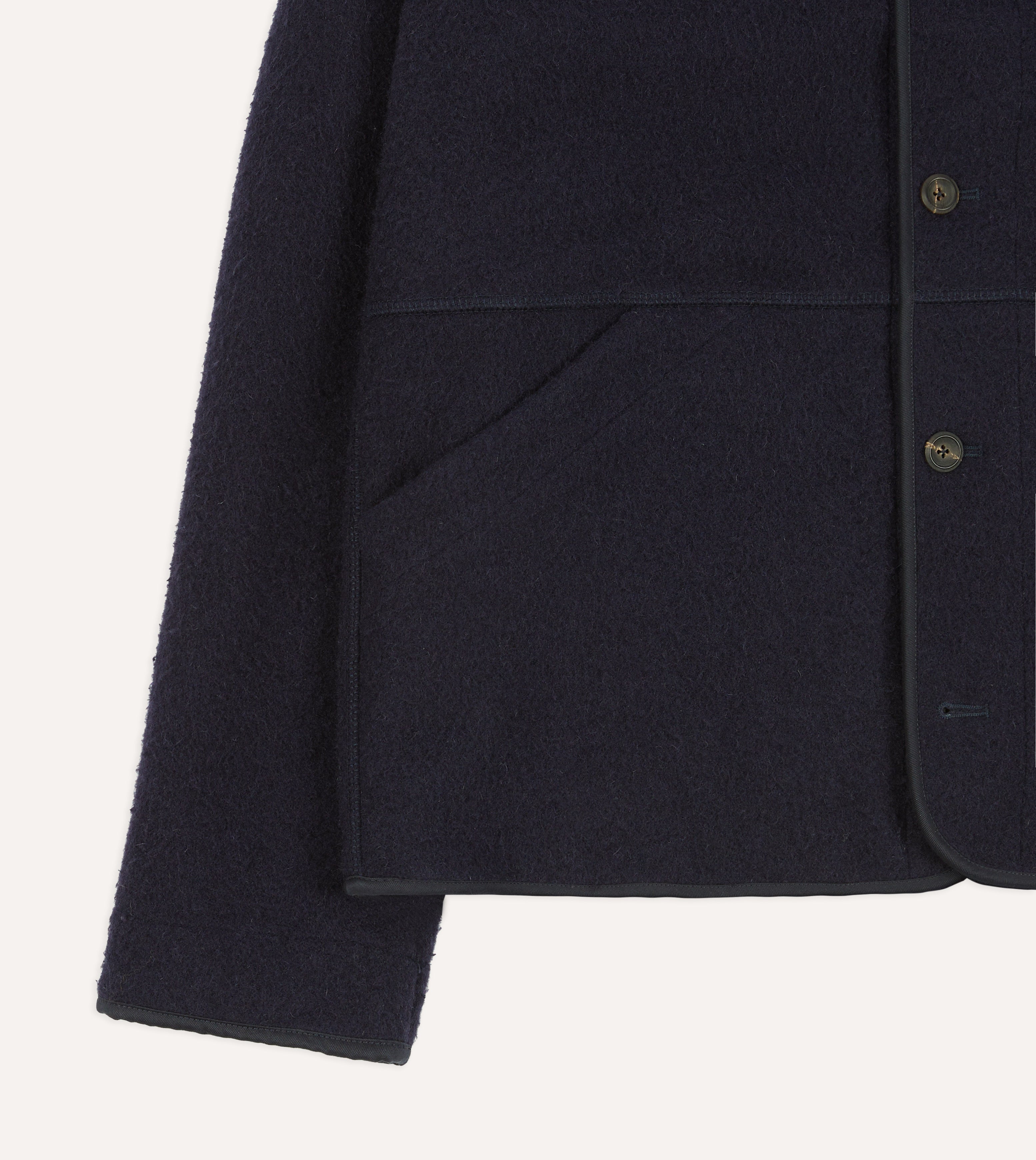Premium Navy Blue Casentino Wool Cardigan for Men & Women - Soft & Warm Winter Pullover - Perfect for Office, Travel & Casual Outfits