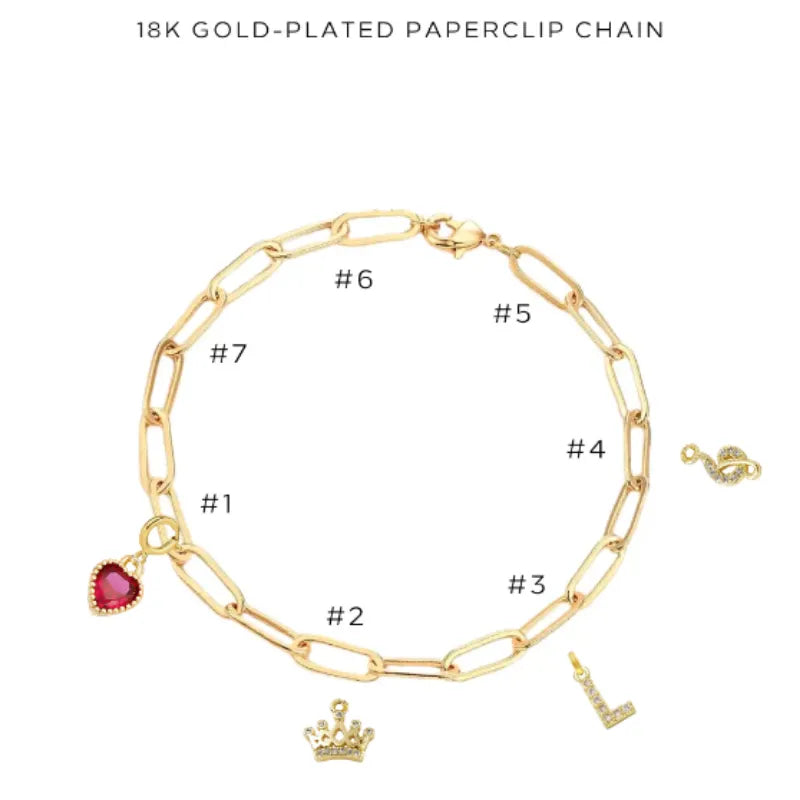 Elegant Charm Bracelet with Assorted Charms - Perfect for Gifts, Parties & Everyday Wear | $38.00