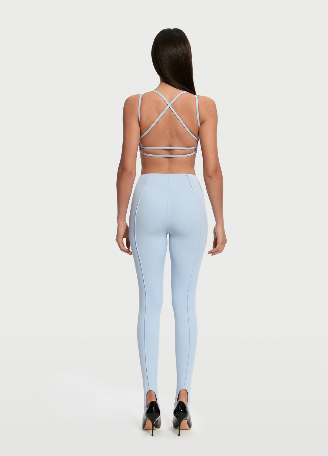 High Rise Stirrup Leggings for Women - Tummy Control Workout Yoga Pants - Comfortable Stretchy Fitness Leggings for Running, Gym & Everyday Wear