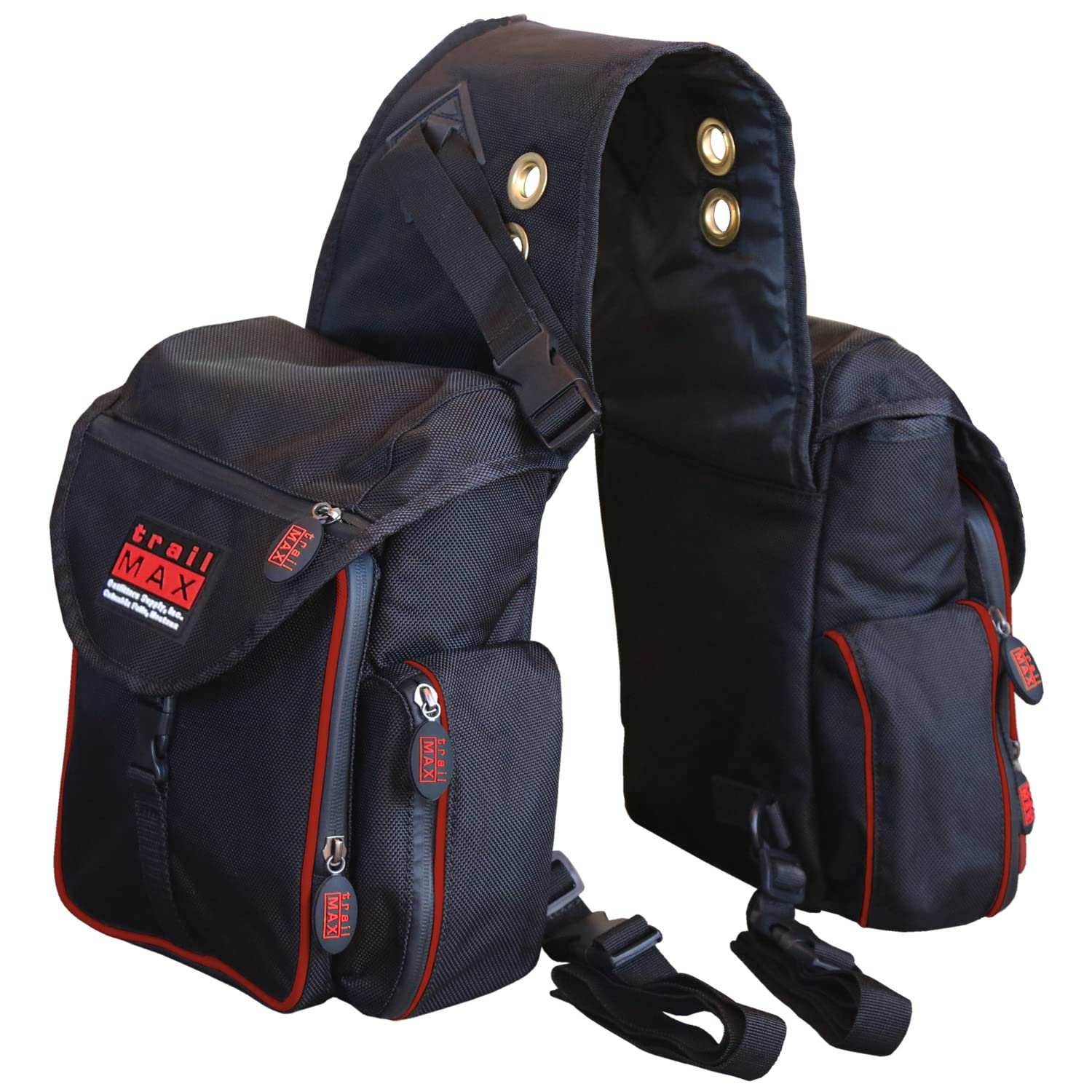 TrailMax 500 Series Insulated Horse Saddle Bags - Padded Equestrian Trail Riding Accessories for Cooling & Storage | Perfect for Long Distance Rides, Camping Trips & Outdoor Adventures