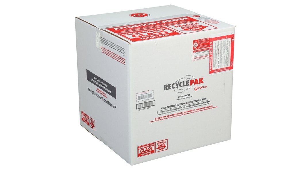 RecyclePak SUPPLY-061 Large Electronics Recycling Box - Eco-Friendly E-Waste Disposal Solution for Computers, TVs & Office Electronics | Perfect for Home, Office & Business Recycling Programs